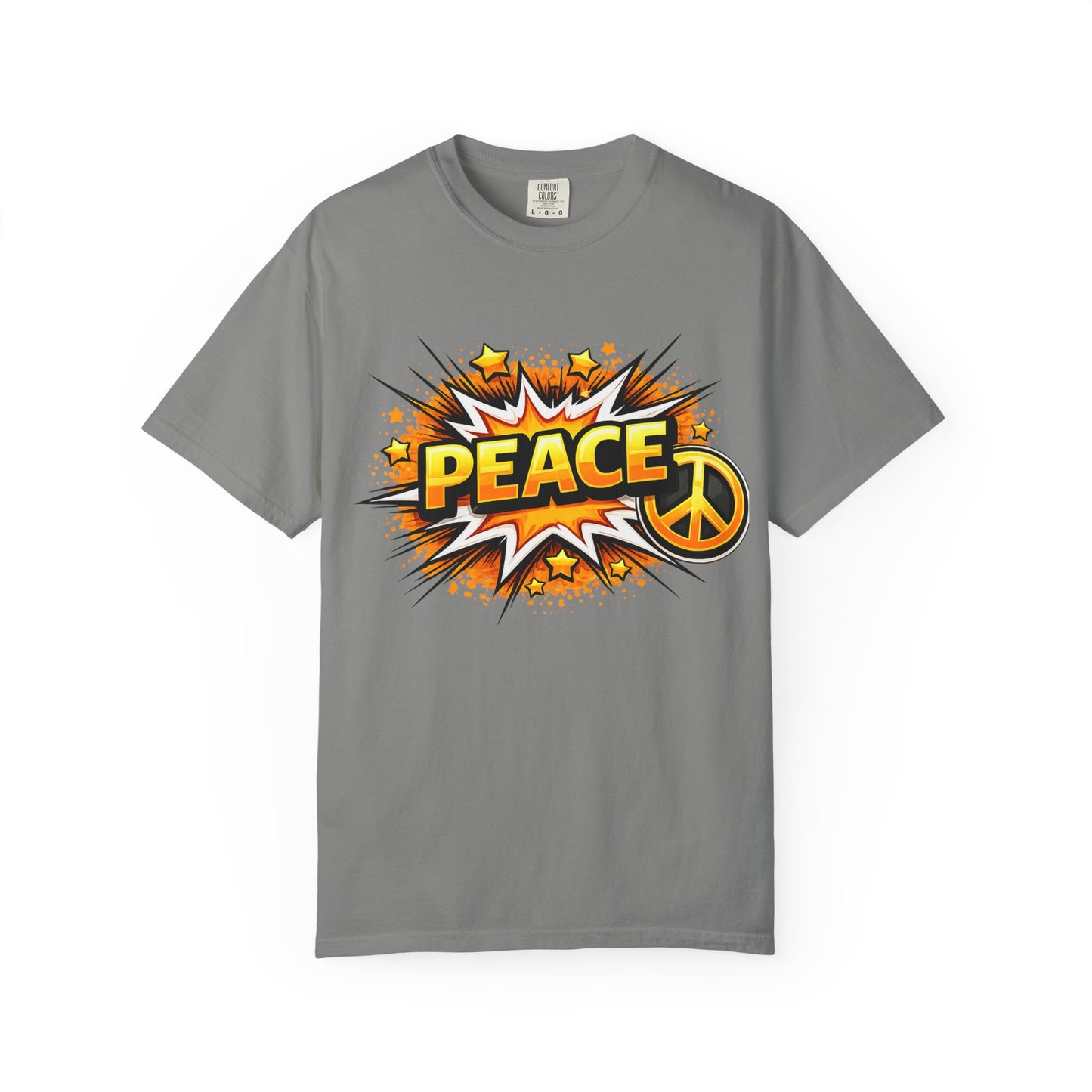Peace Pop Art T-Shirt — Retro Comic Peace Sign Tee