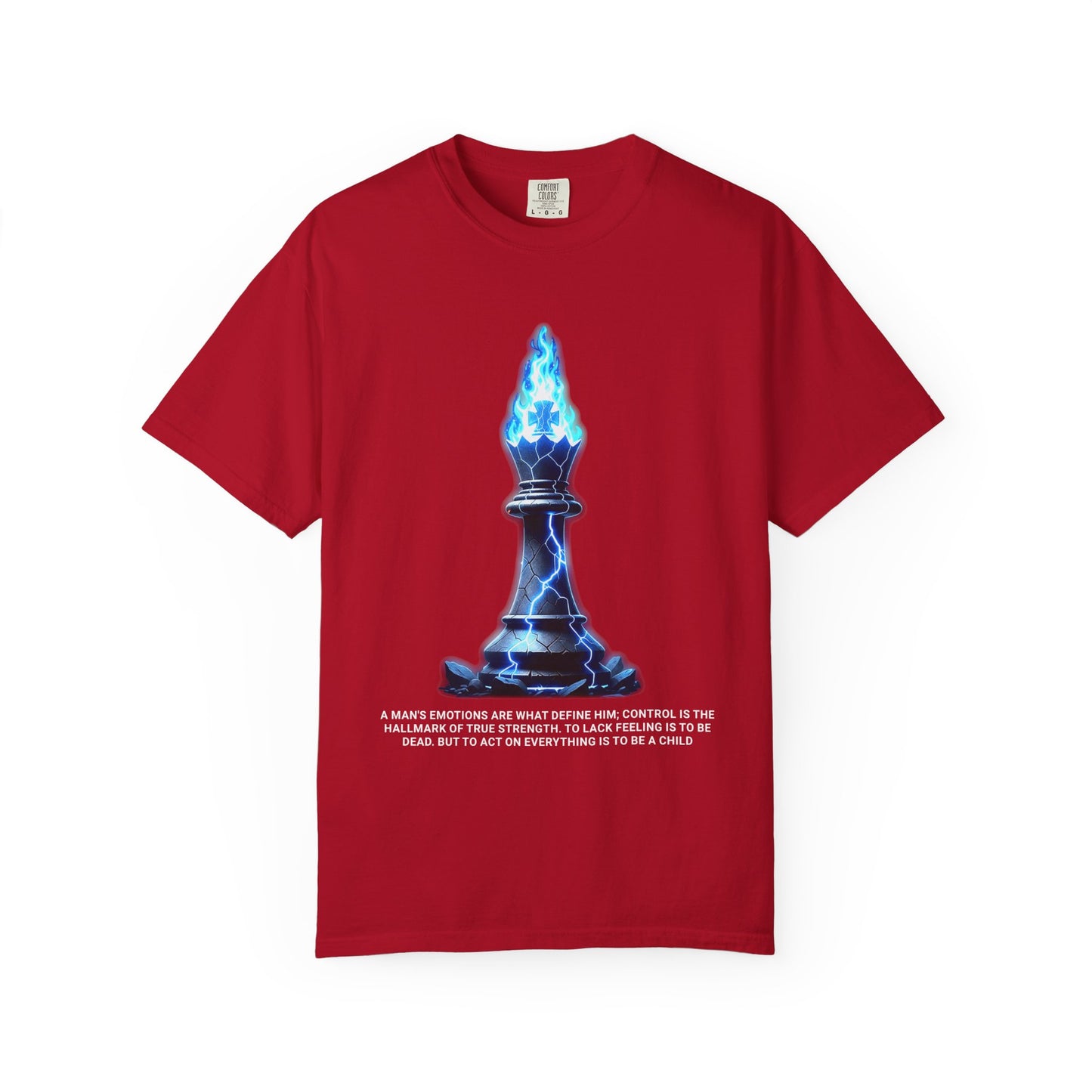 Chess Flame Pawn T‑Shirt — Motivational Strategy Graphic Tee