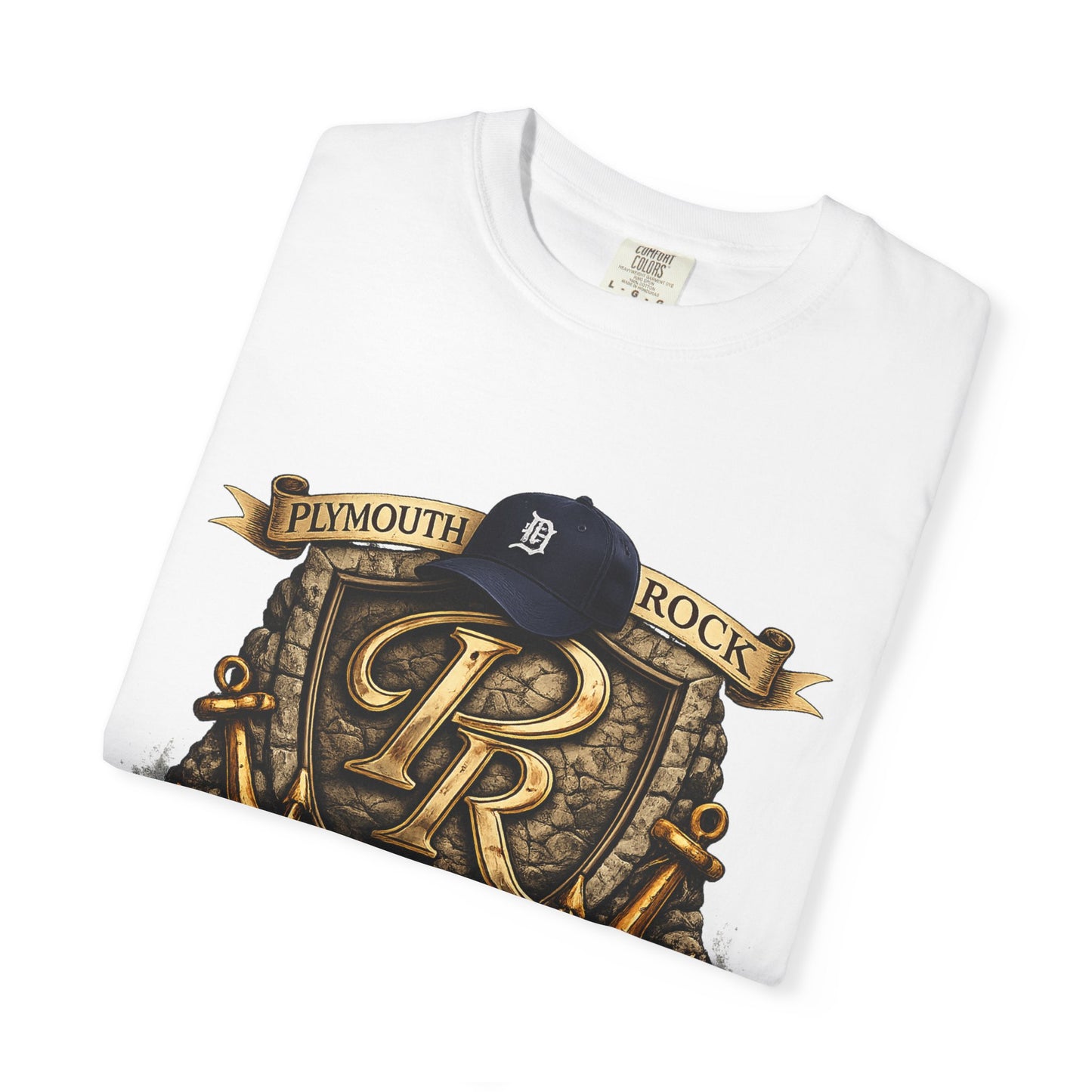 P Rock Crest T-Shirt — Nautical Anchor PR Logo Tee