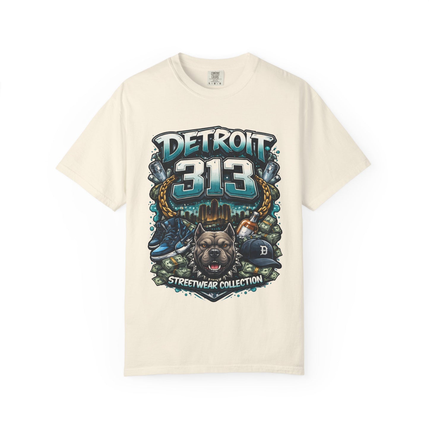 Detroit 313 Streetwear T-Shirt — Urban Vintage City Pride Tee