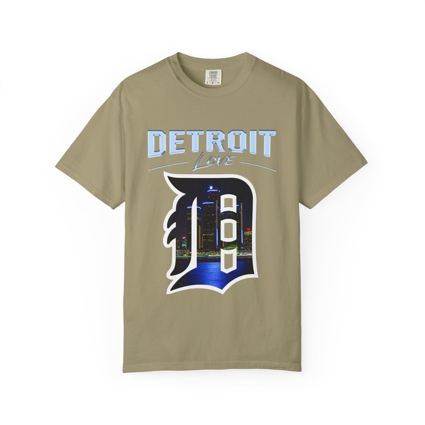 Detroit Love T-Shirt — City Skyline D Graphic Tee