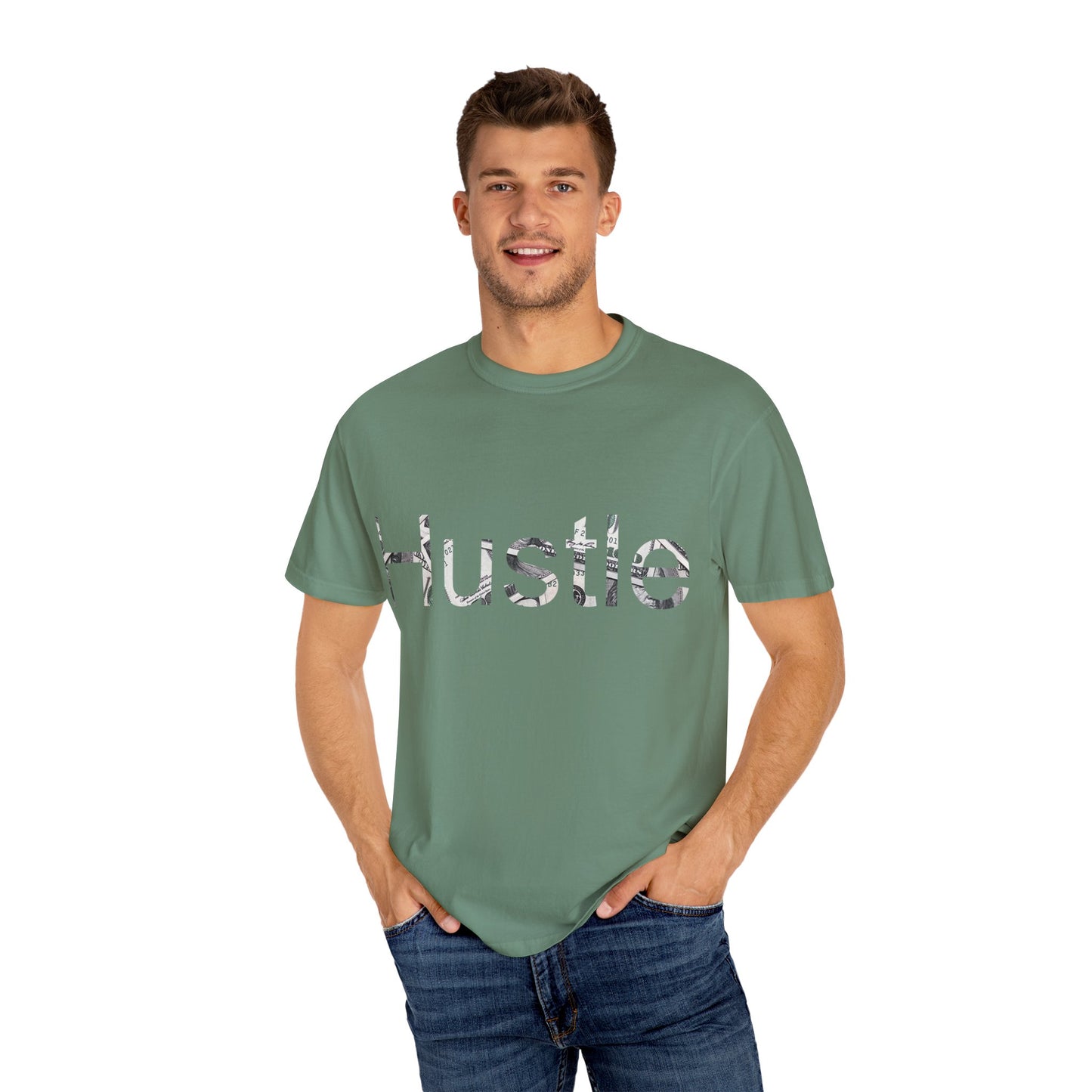 Hustle Unisex Garment-Dyed T-Shirt - Motivational Casual Wear