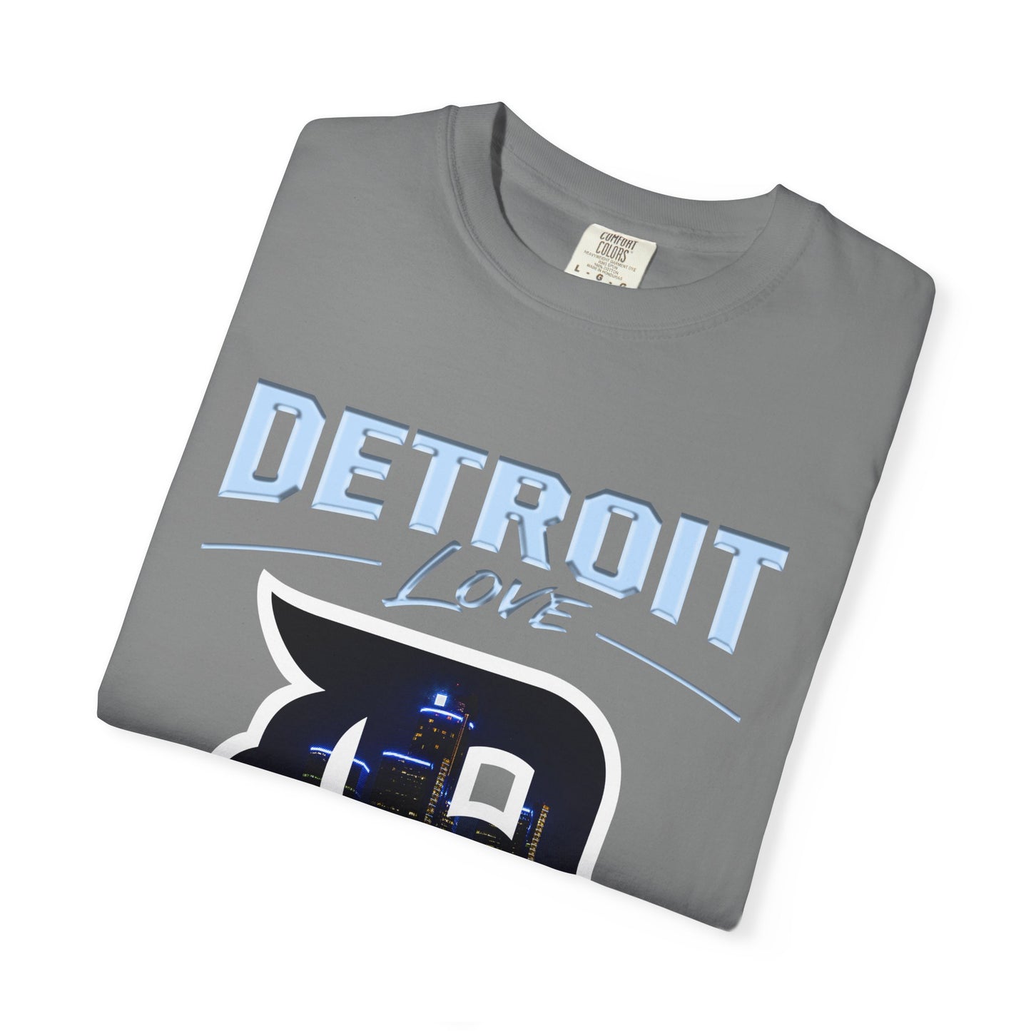 Detroit Love T-Shirt — City Skyline D Graphic Tee