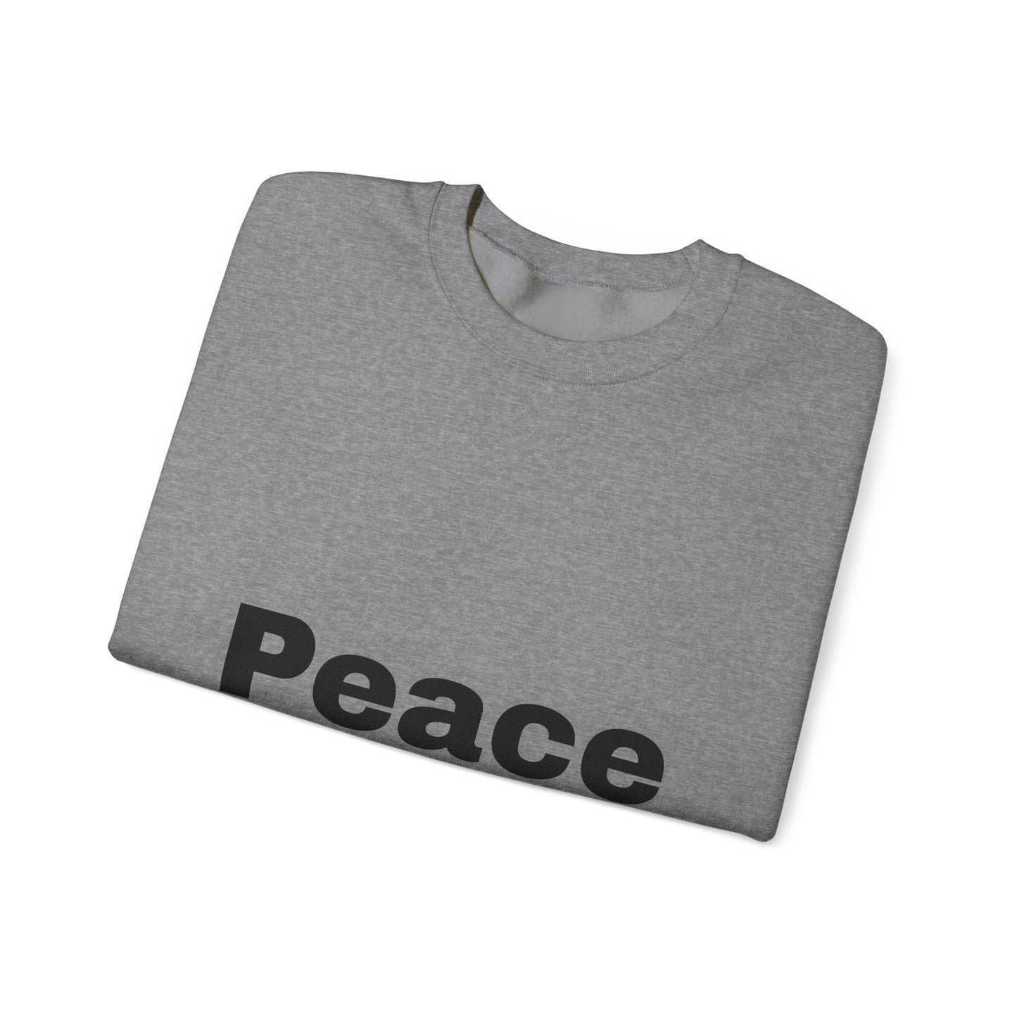 Peace Unisex Heavy Blend™ Crewneck Sweatshirt - Cozy & Meaningful Casual Wear