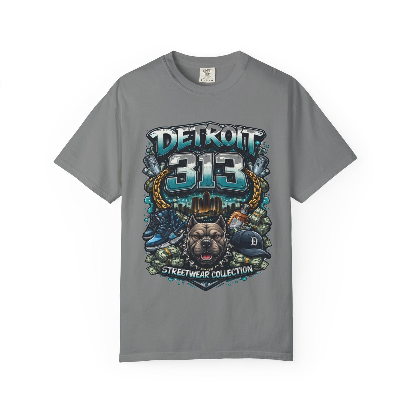 Detroit 313 Streetwear T-Shirt — Urban Vintage City Pride Tee