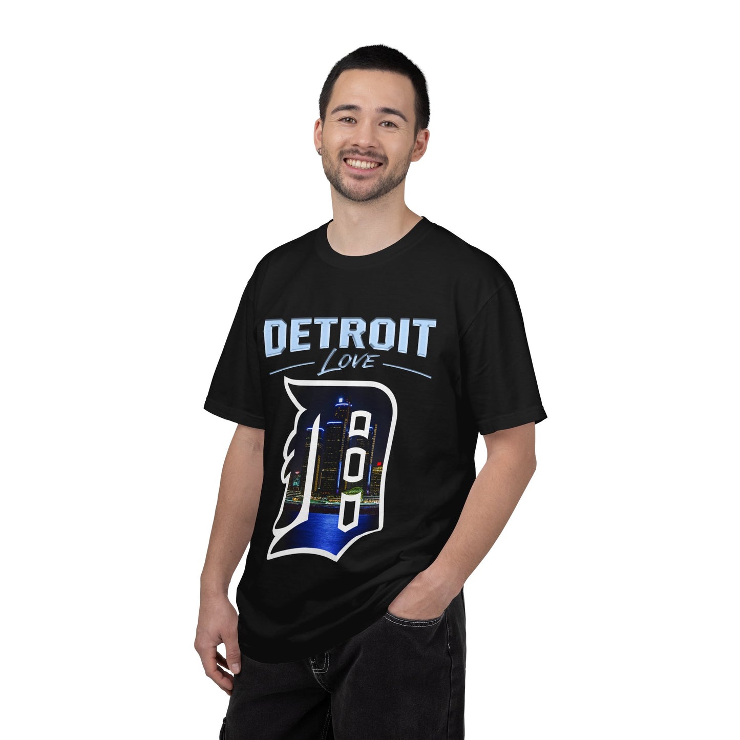 Detroit Love T-Shirt — City Skyline D Graphic Tee
