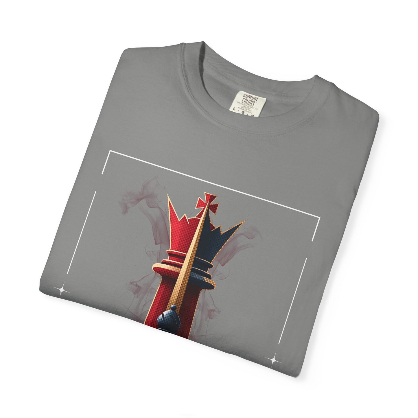 King Chess Piece T-Shirt — Bold Pawn-to-King Graphic Tee