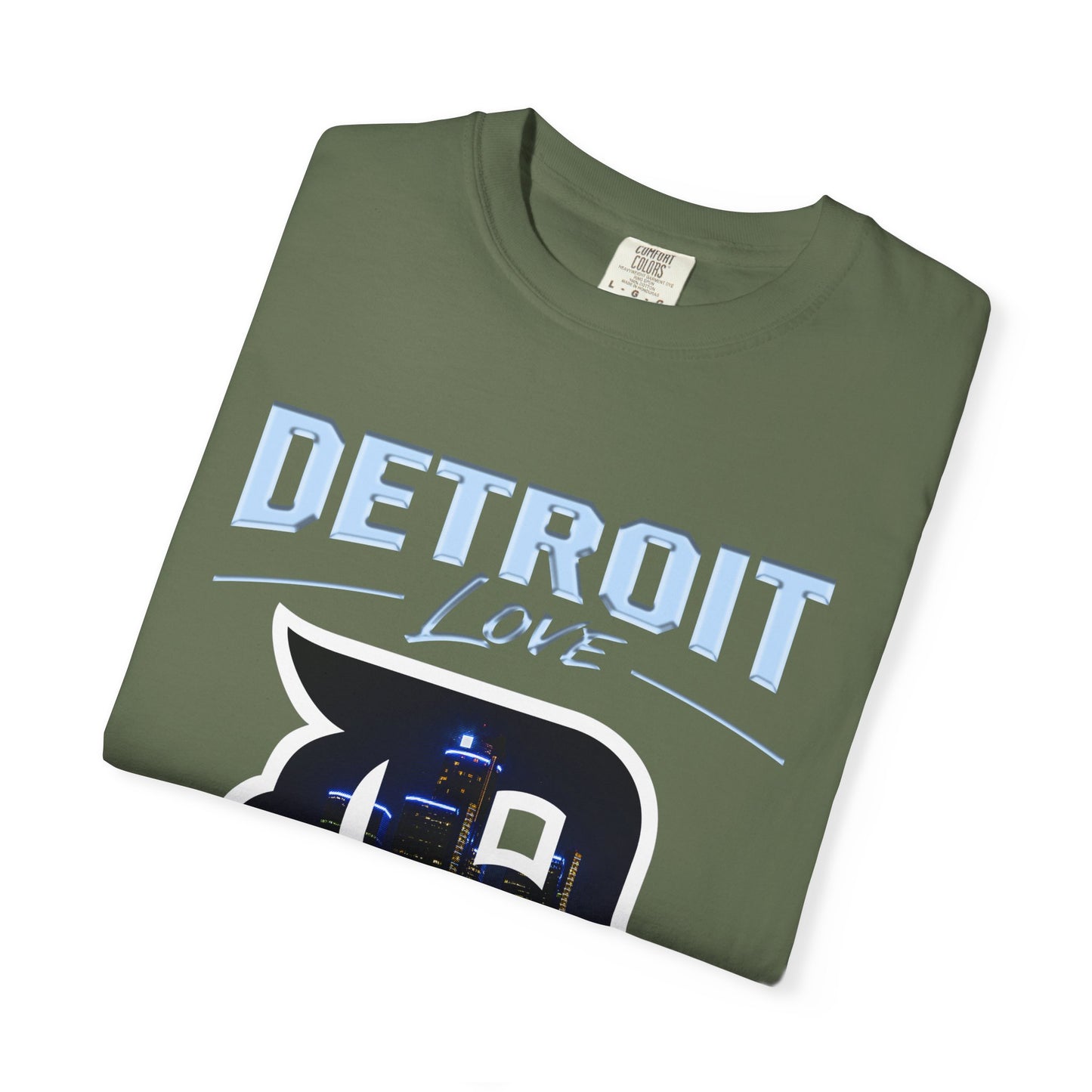 Detroit Love T-Shirt — City Skyline D Graphic Tee