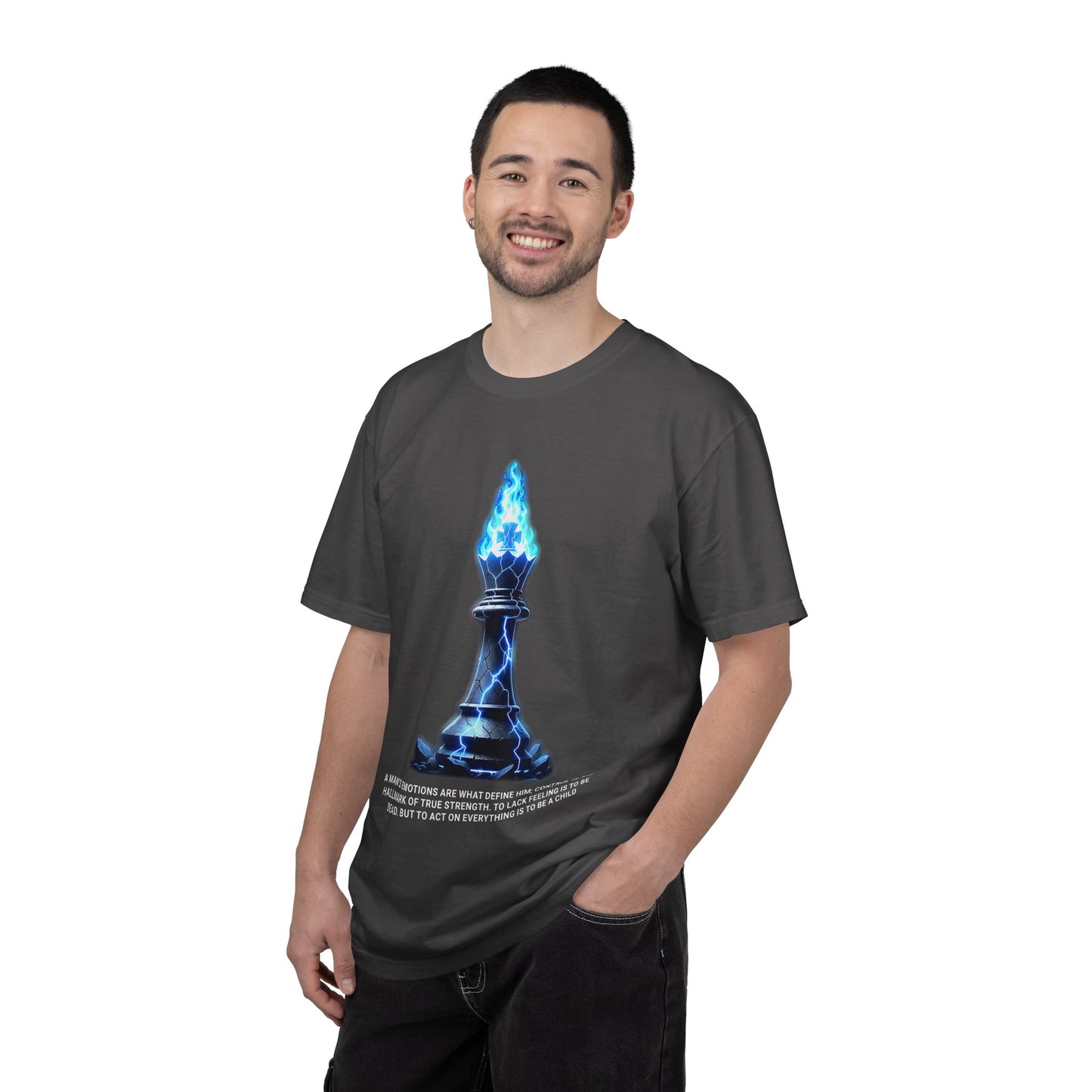 Chess Flame Pawn T‑Shirt — Motivational Strategy Graphic Tee