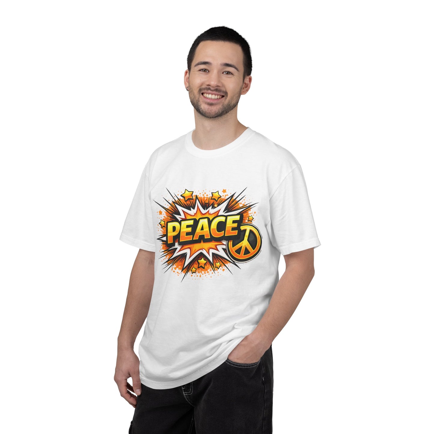 Peace Pop Art T-Shirt — Retro Comic Peace Sign Tee