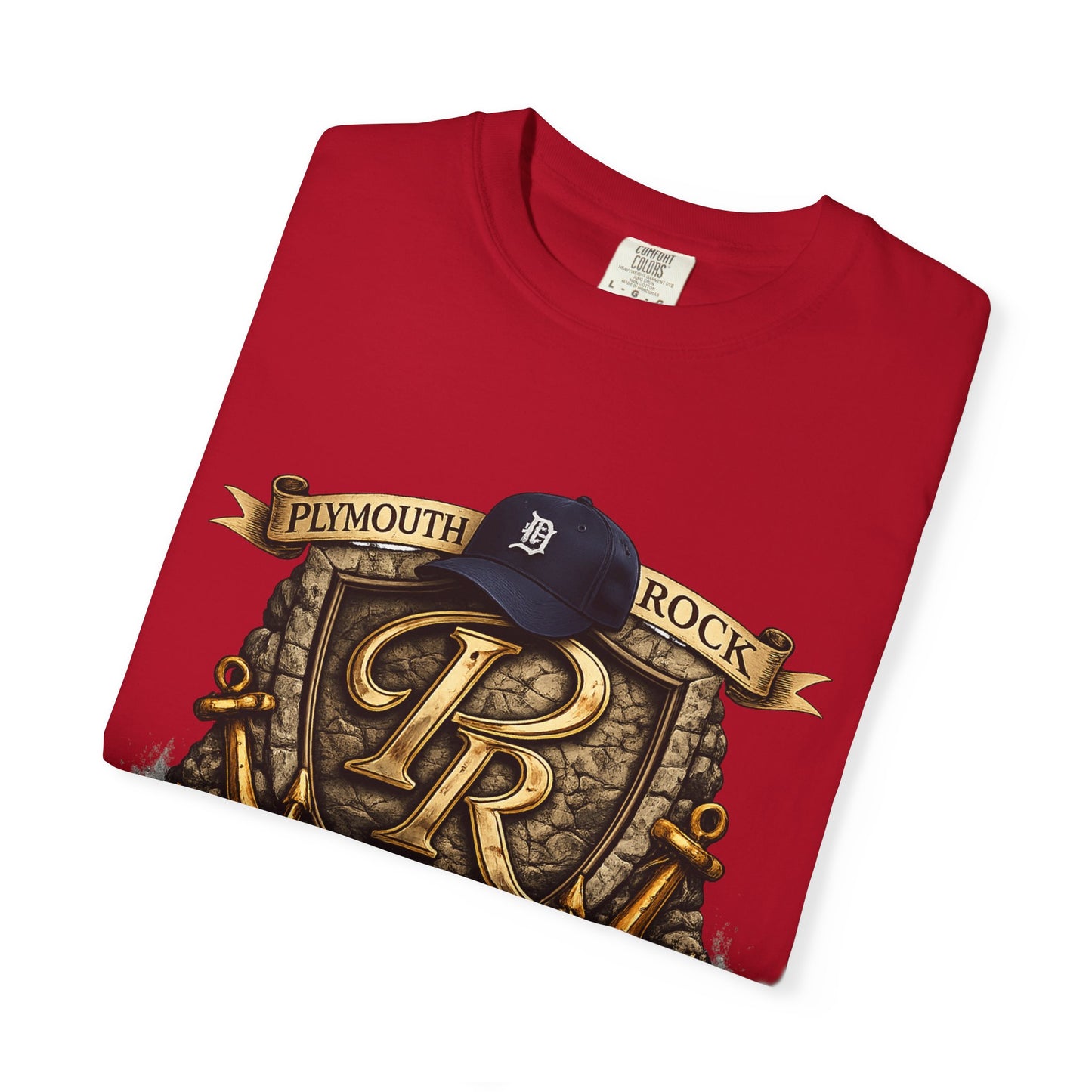 P Rock Crest T-Shirt — Nautical Anchor PR Logo Tee