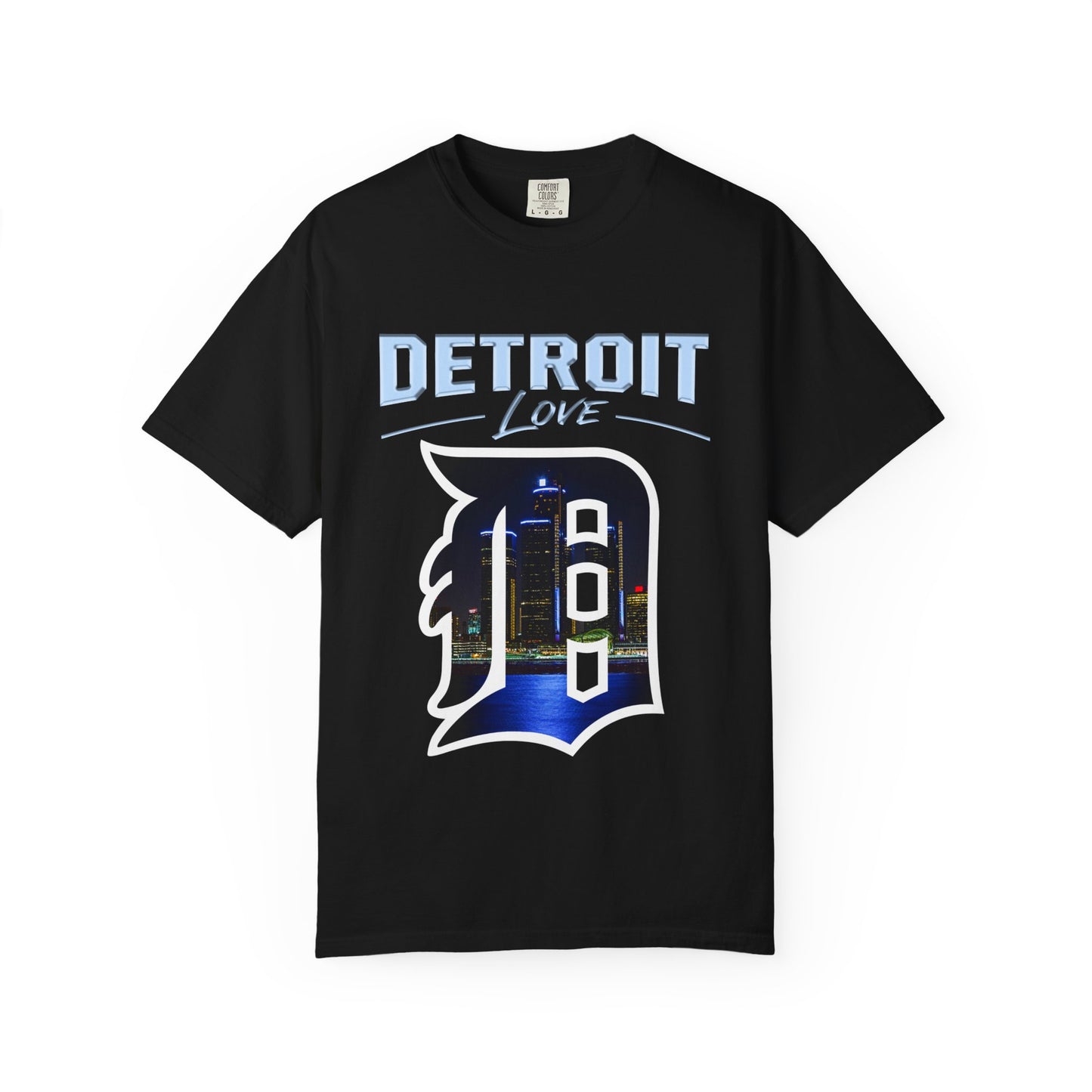Detroit Love T-Shirt — City Skyline D Graphic Tee