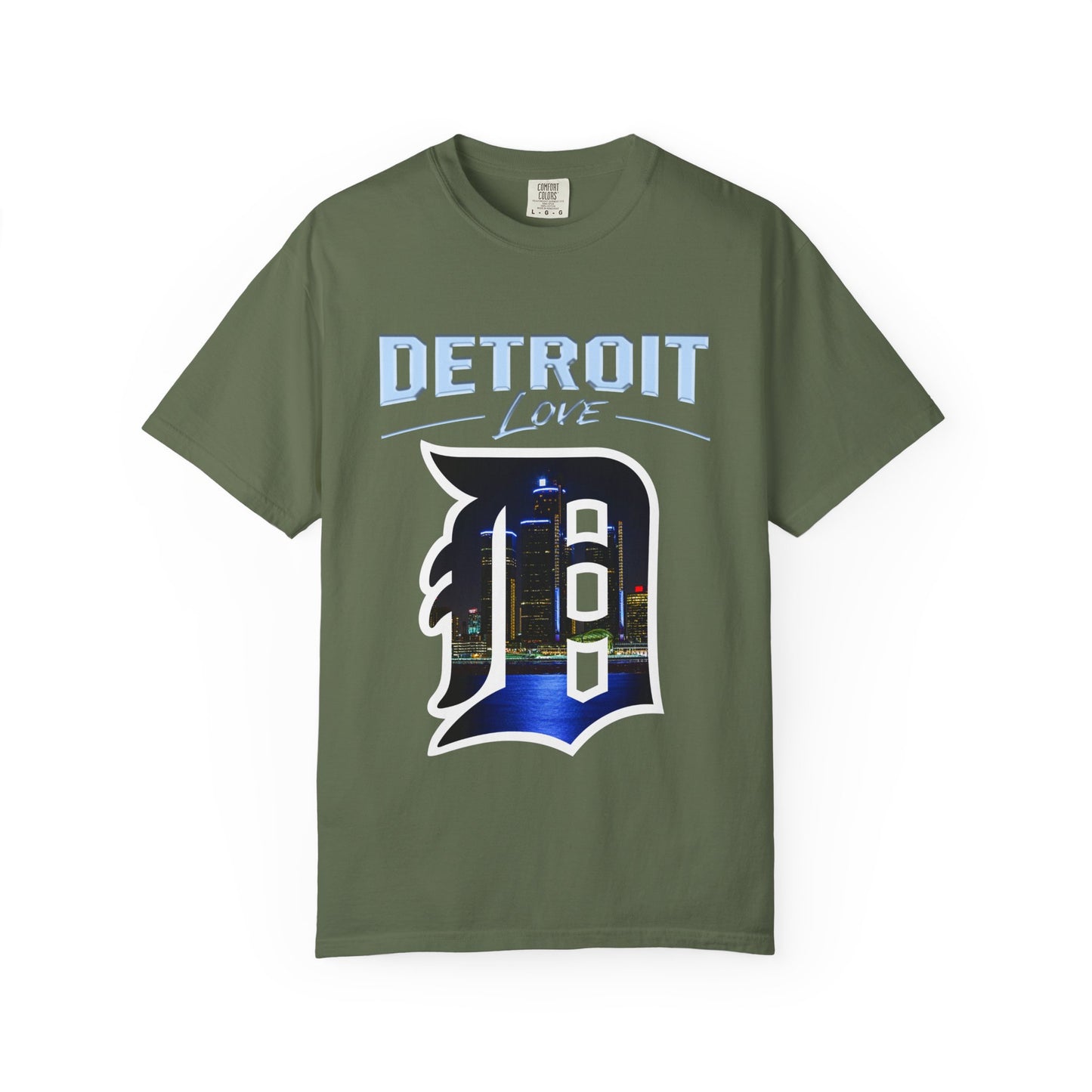 Detroit Love T-Shirt — City Skyline D Graphic Tee