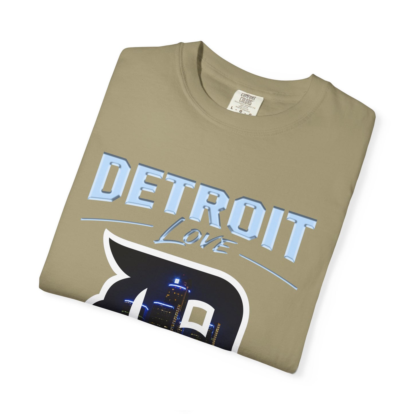 Detroit Love T-Shirt — City Skyline D Graphic Tee