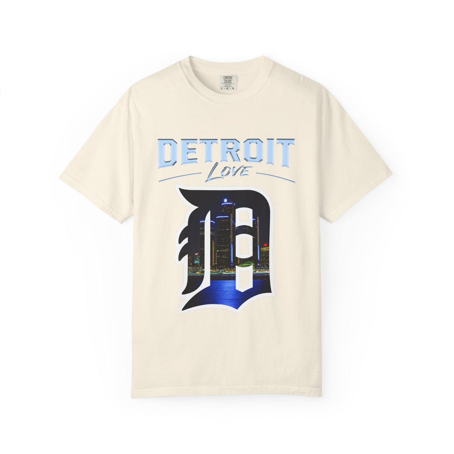 Detroit Love T-Shirt — City Skyline D Graphic Tee