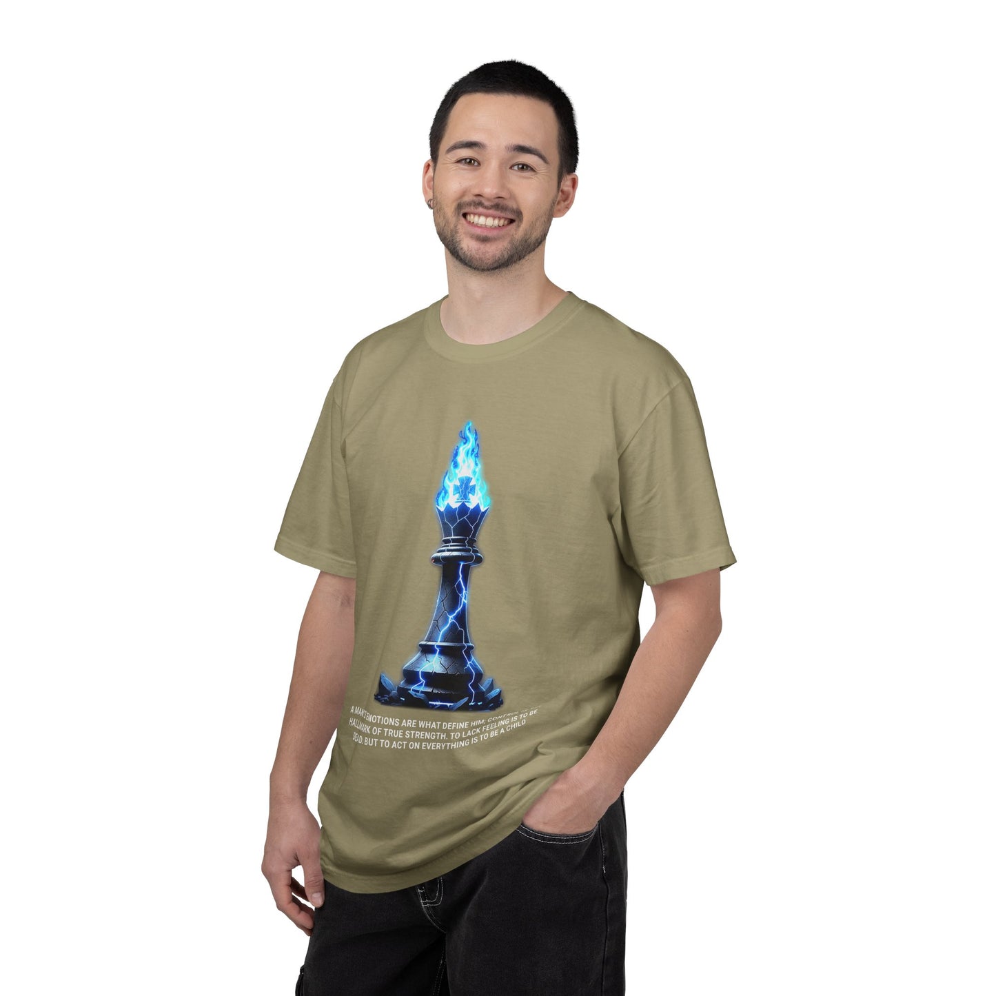 Chess Flame Pawn T‑Shirt — Motivational Strategy Graphic Tee