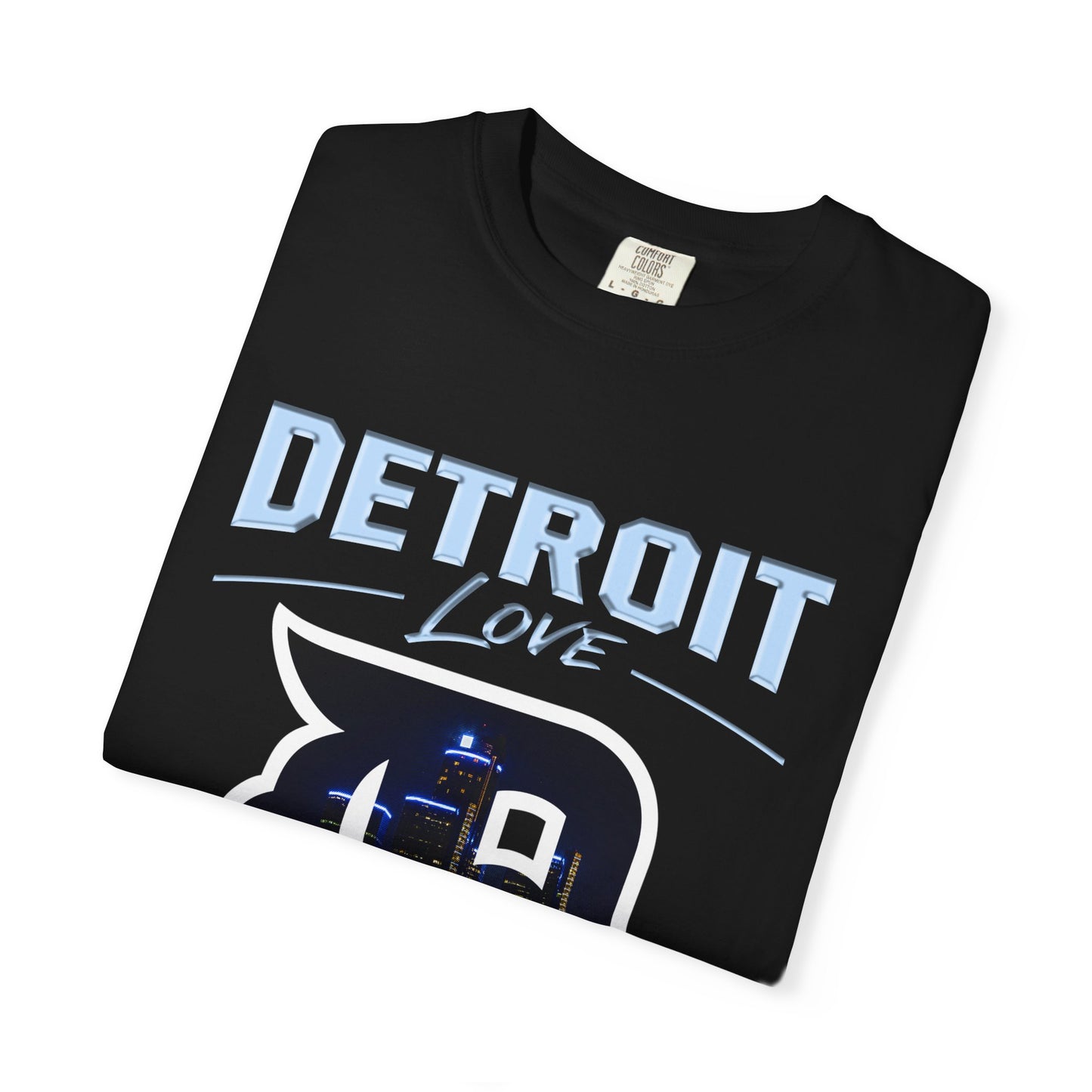 Detroit Love T-Shirt — City Skyline D Graphic Tee
