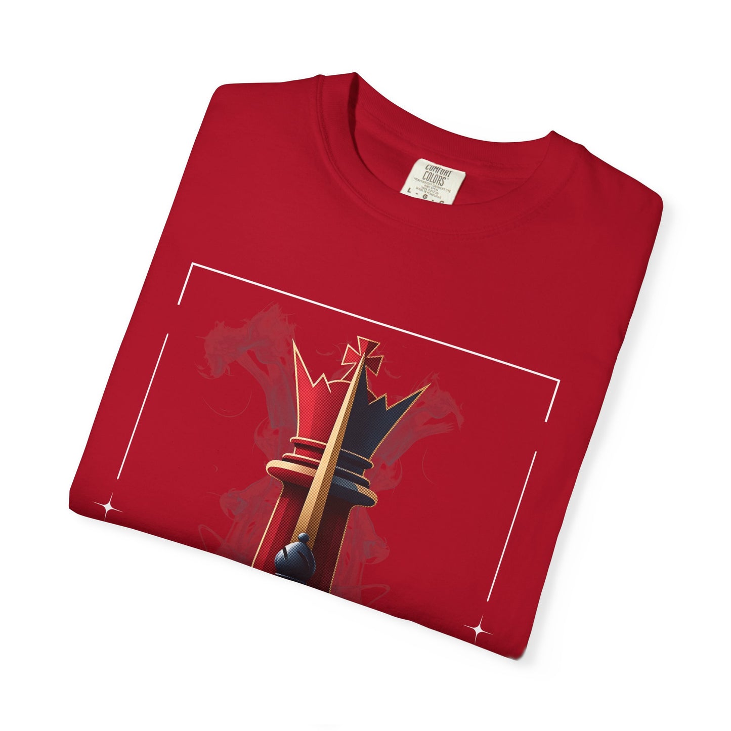 King Chess Piece T-Shirt — Bold Pawn-to-King Graphic Tee