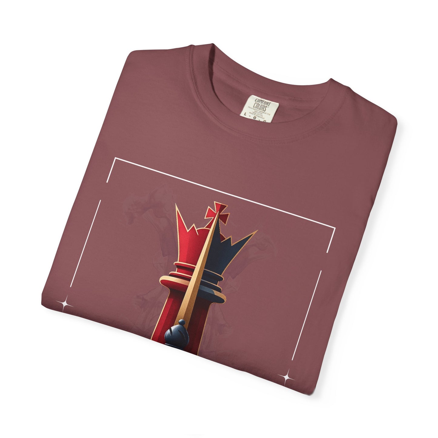 King Chess Piece T-Shirt — Bold Pawn-to-King Graphic Tee
