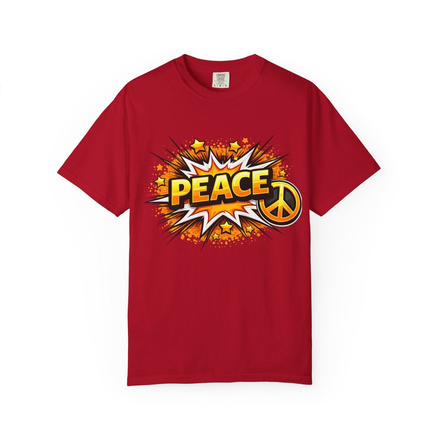 Peace Pop Art T-Shirt — Retro Comic Peace Sign Tee