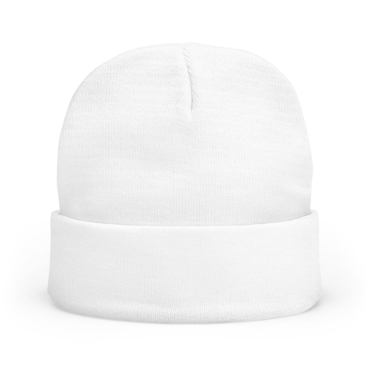 Embroidered Gold Script "PR" Knit Beanie