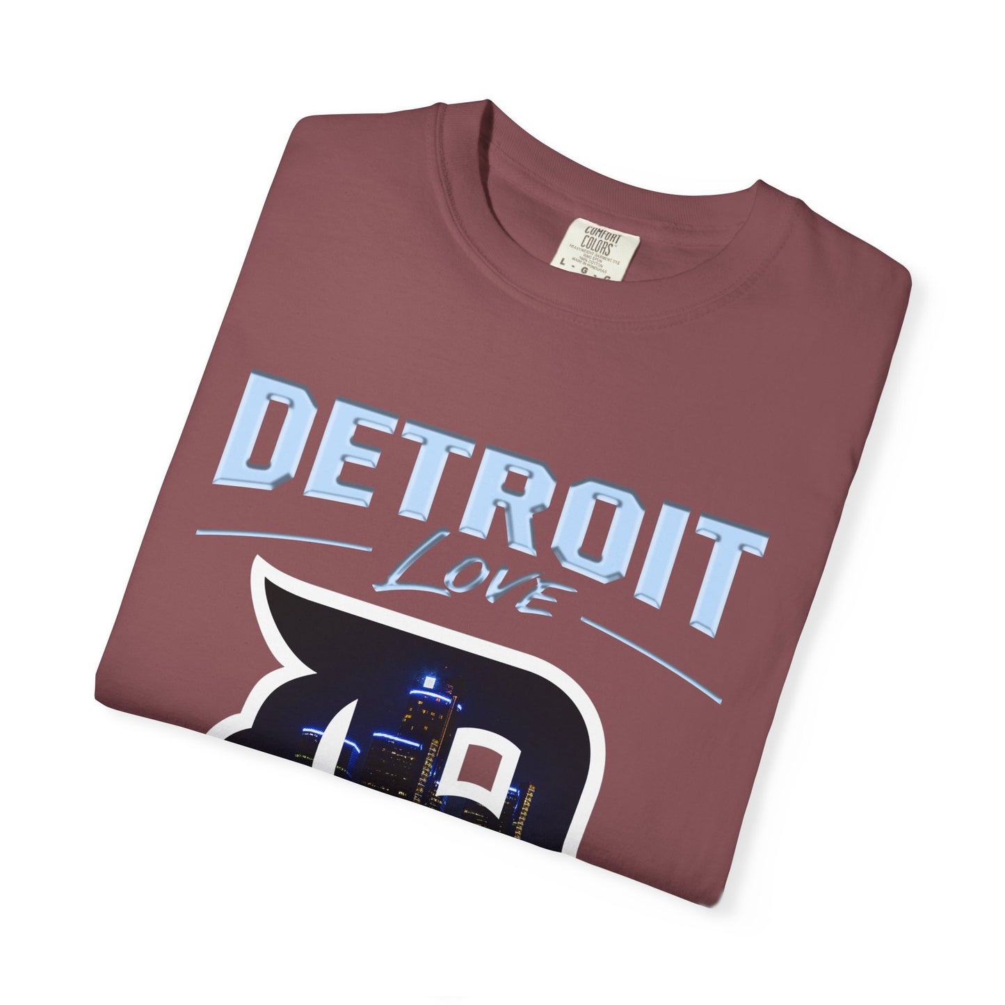 Detroit Love T-Shirt — City Skyline D Graphic Tee