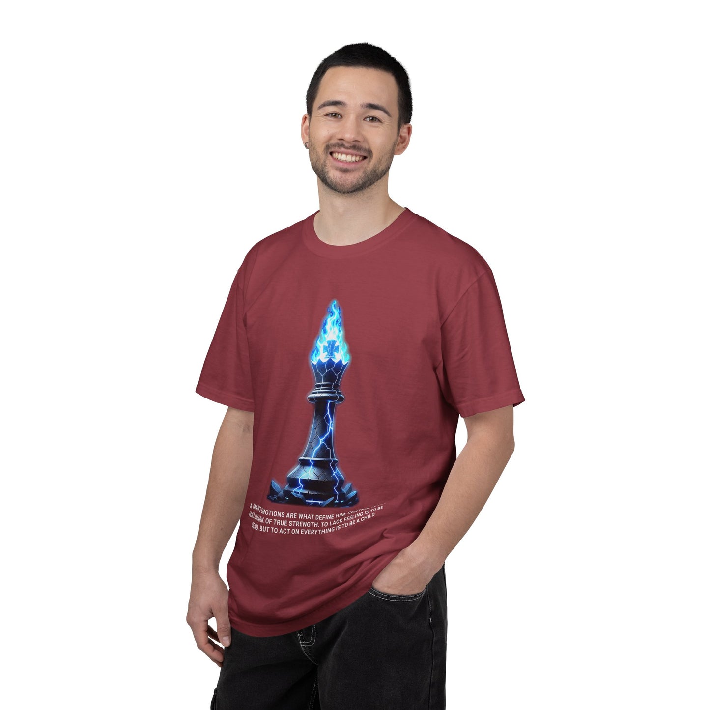 Chess Flame Pawn T‑Shirt — Motivational Strategy Graphic Tee
