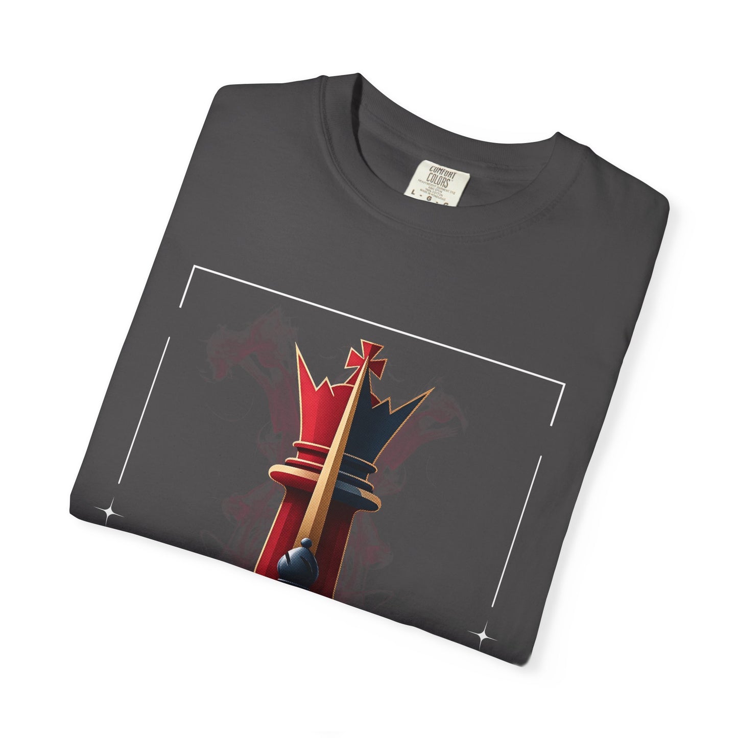 King Chess Piece T-Shirt — Bold Pawn-to-King Graphic Tee