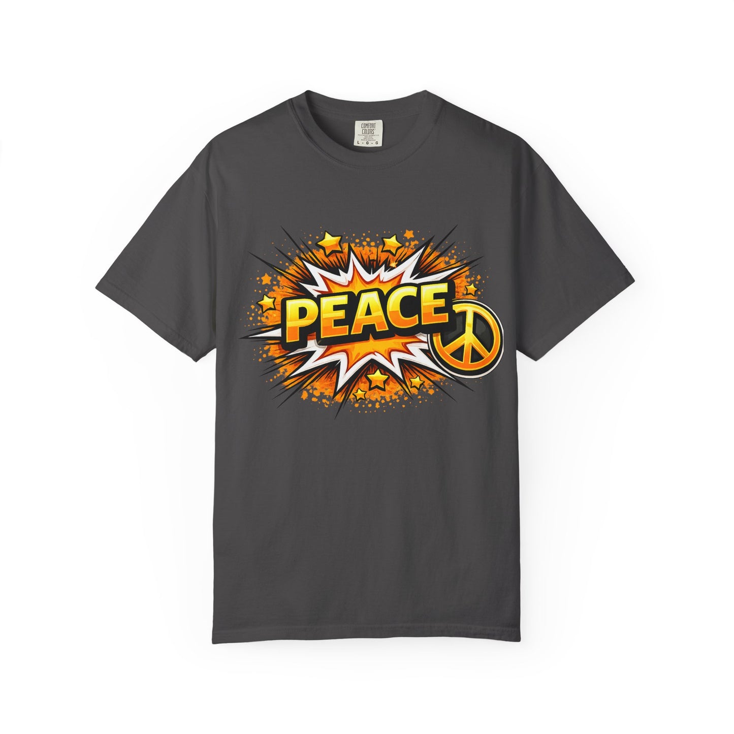 Peace Pop Art T-Shirt — Retro Comic Peace Sign Tee
