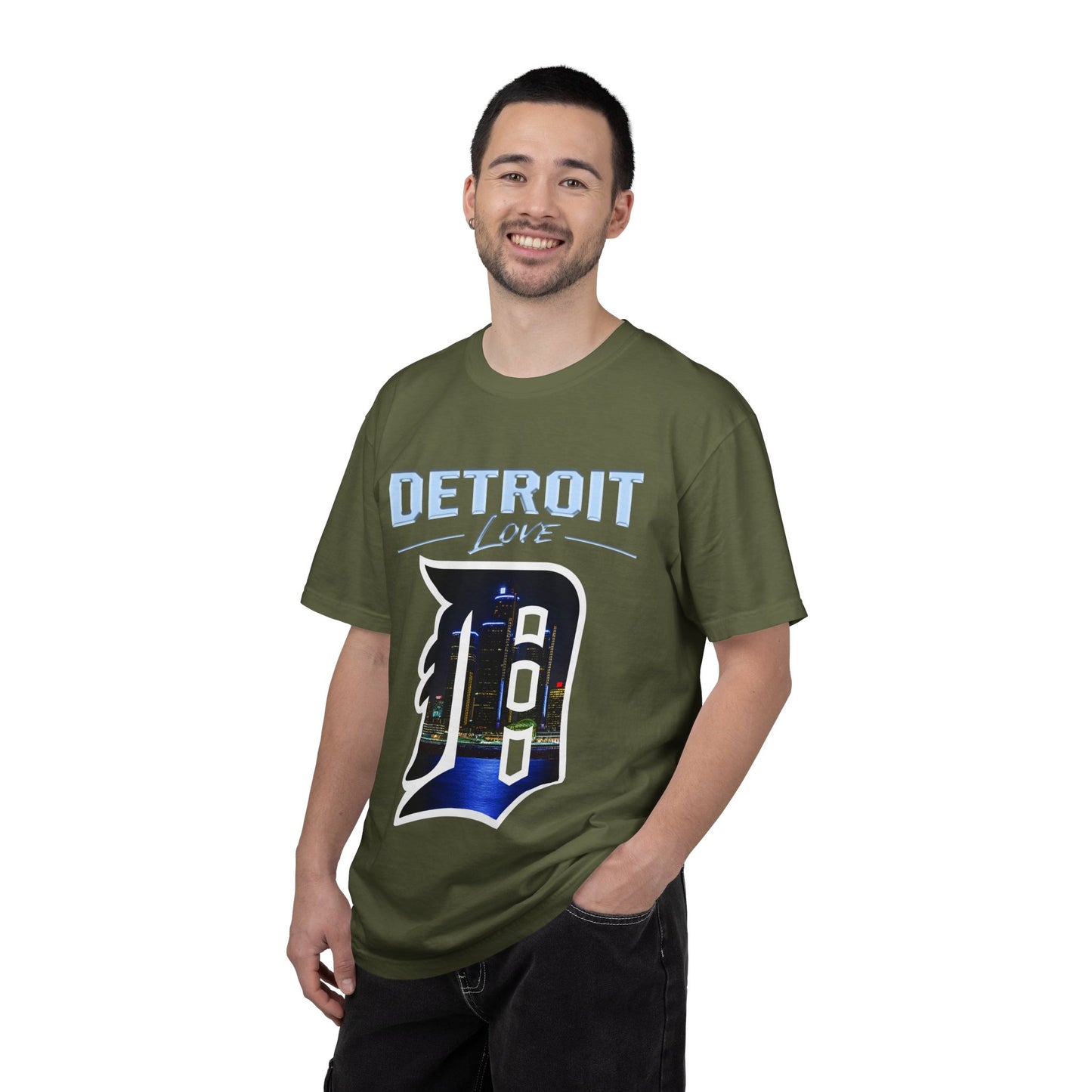 Detroit Love T-Shirt — City Skyline D Graphic Tee