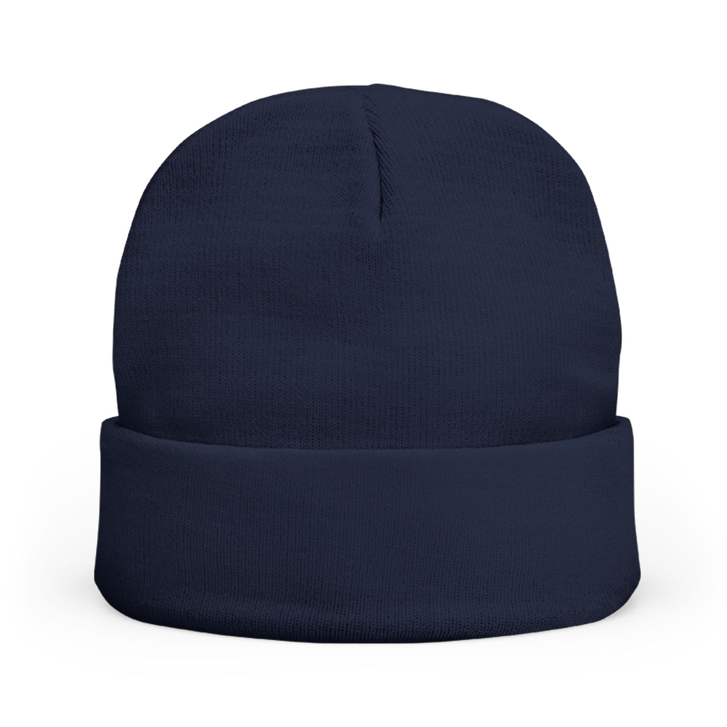 Embroidered Gold Script "PR" Knit Beanie