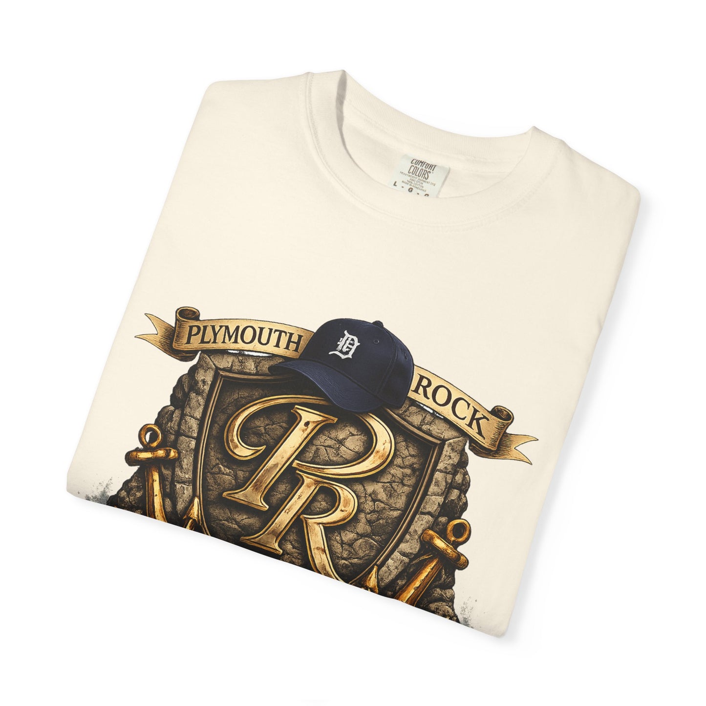 P Rock Crest T-Shirt — Nautical Anchor PR Logo Tee