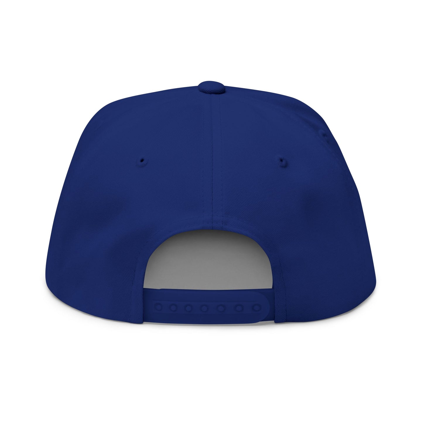 Gold Script 'PR' Embroidered Flat Bill Cap