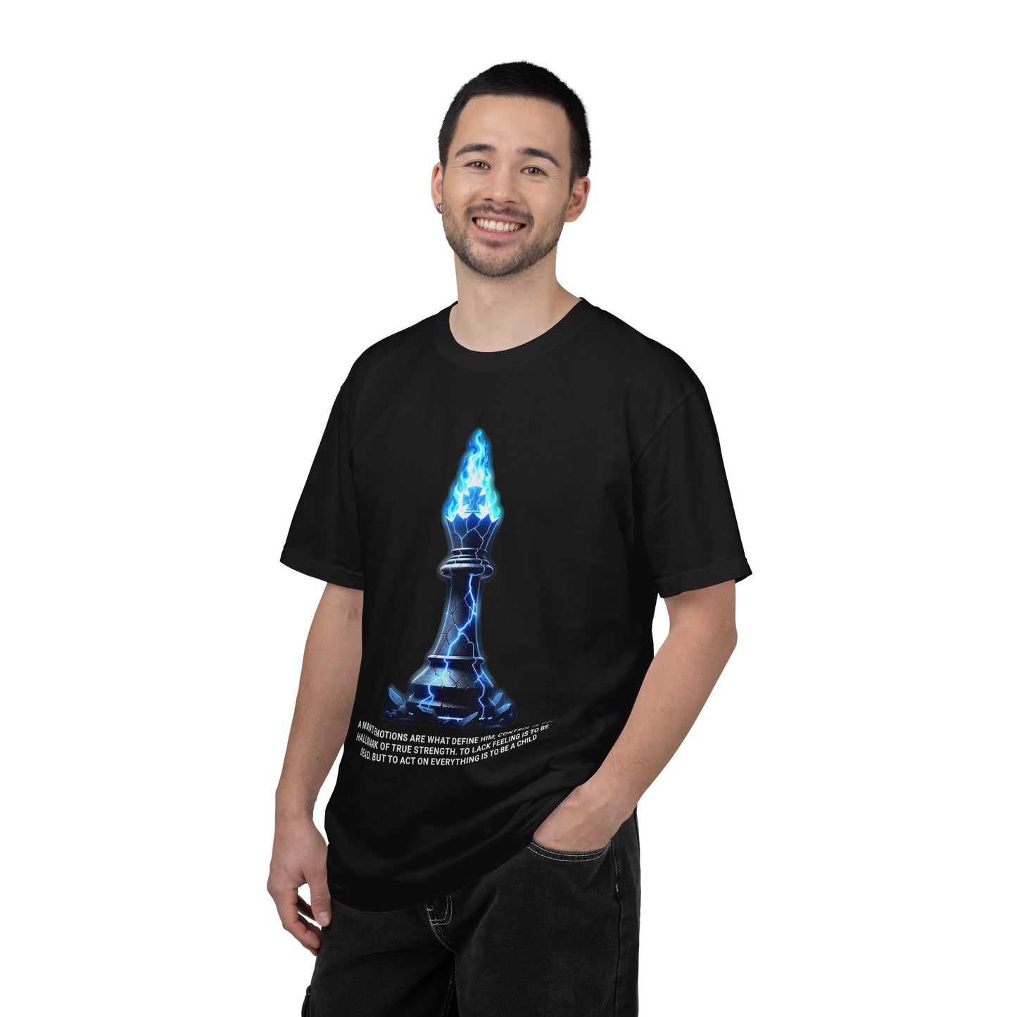 Chess Flame Pawn T‑Shirt — Motivational Strategy Graphic Tee