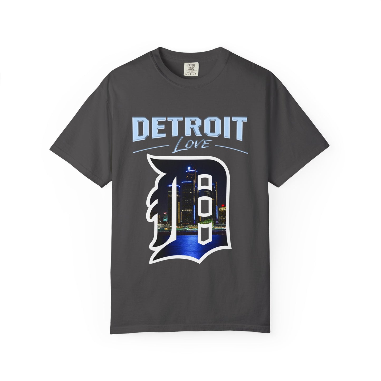 Detroit Love T-Shirt — City Skyline D Graphic Tee