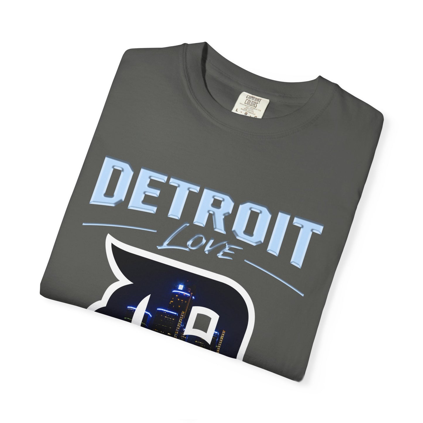 Detroit Love T-Shirt — City Skyline D Graphic Tee