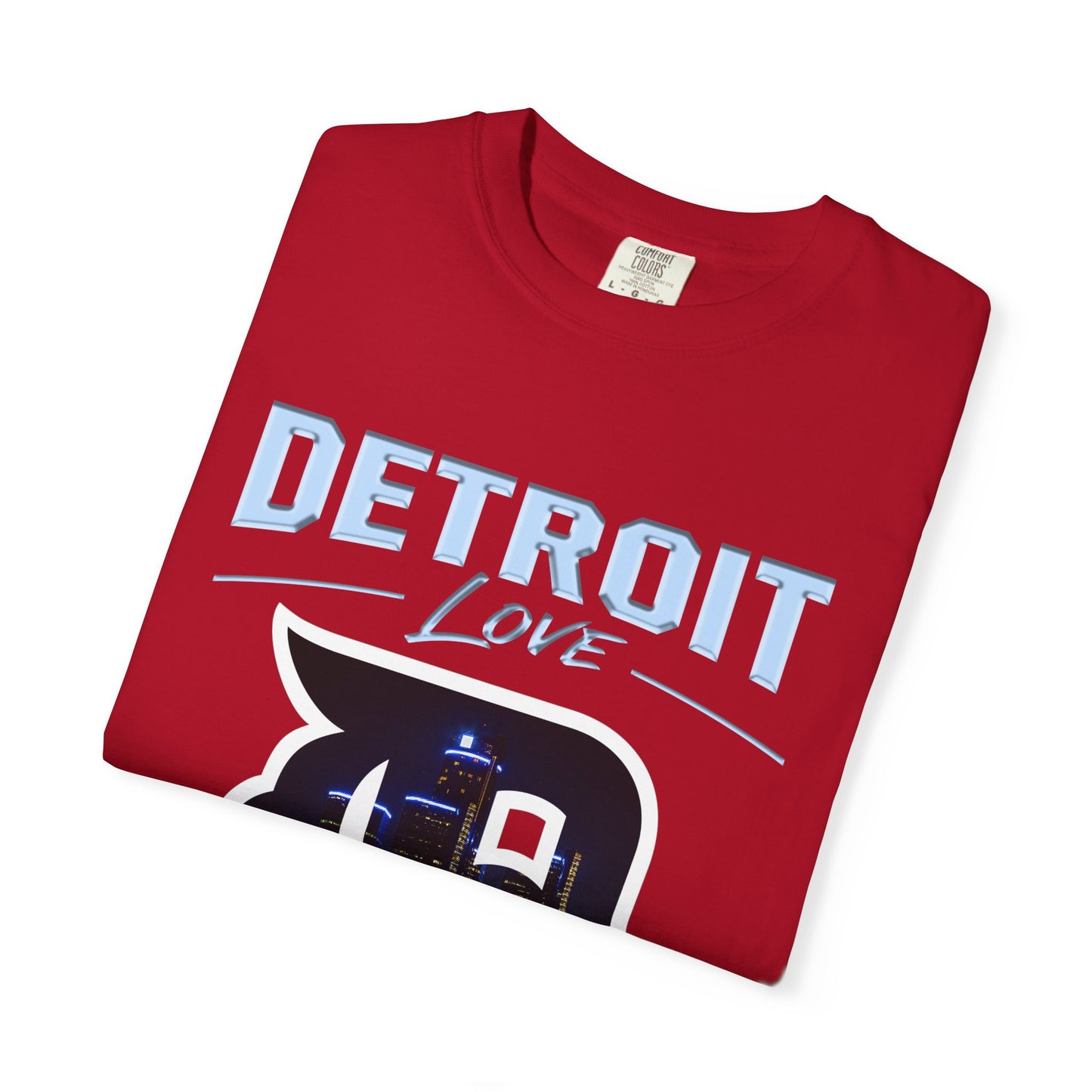 Detroit Love T-Shirt — City Skyline D Graphic Tee