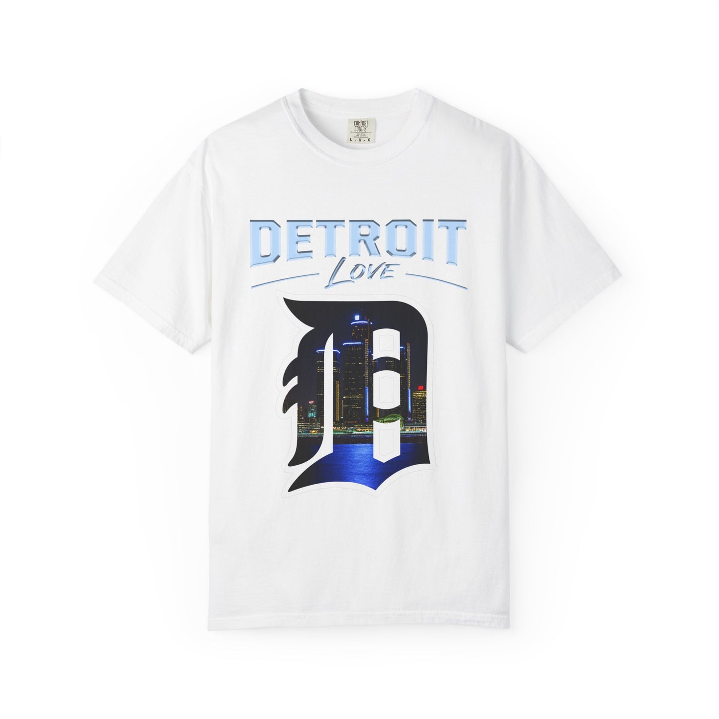 Detroit Love T-Shirt — City Skyline D Graphic Tee