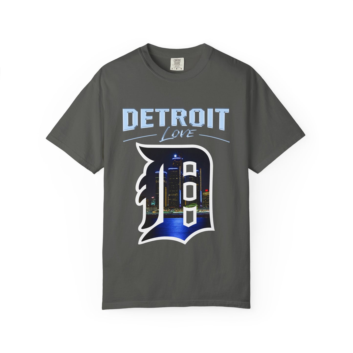 Detroit Love T-Shirt — City Skyline D Graphic Tee