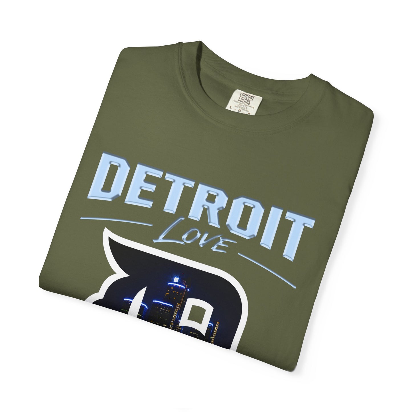 Detroit Love T-Shirt — City Skyline D Graphic Tee