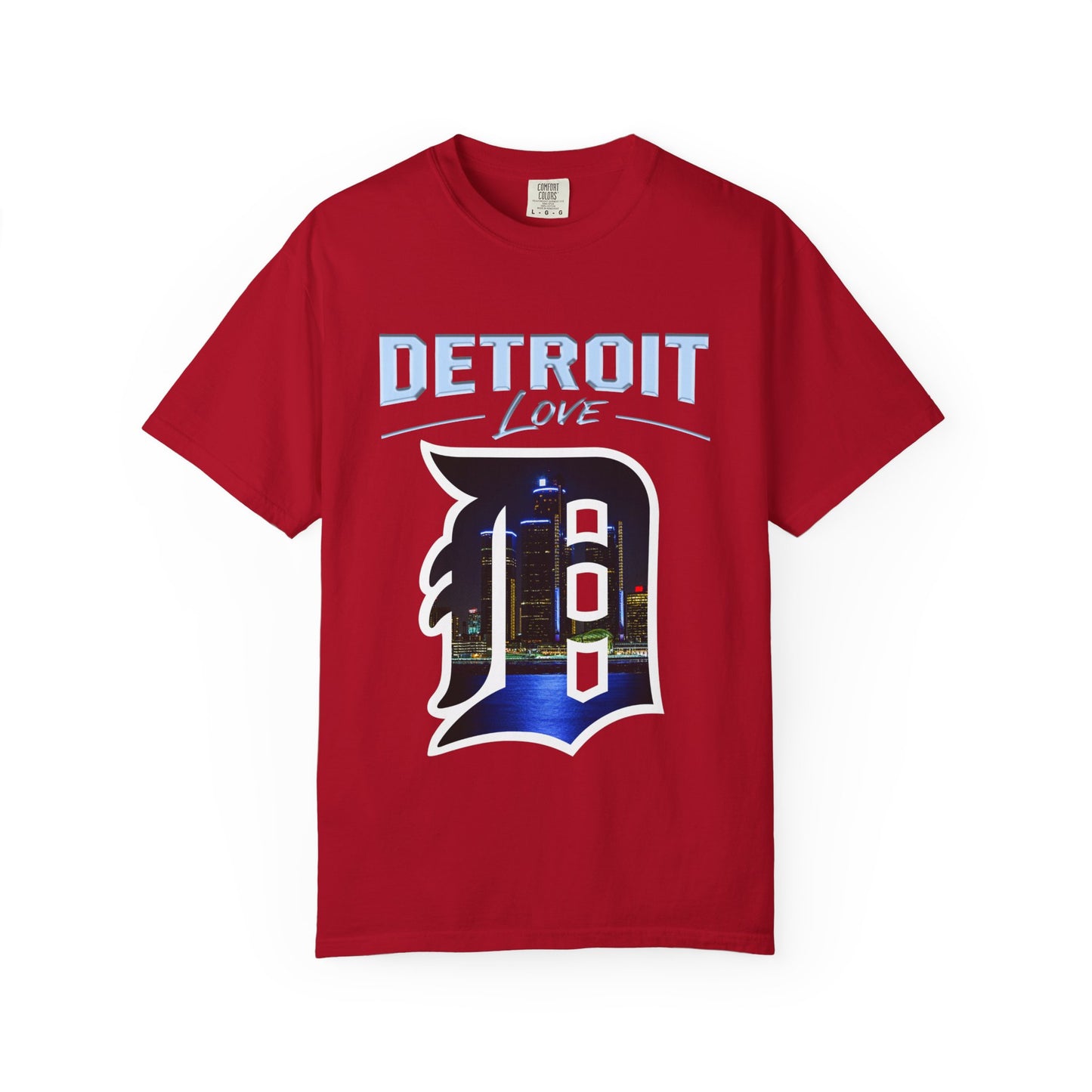 Detroit Love T-Shirt — City Skyline D Graphic Tee