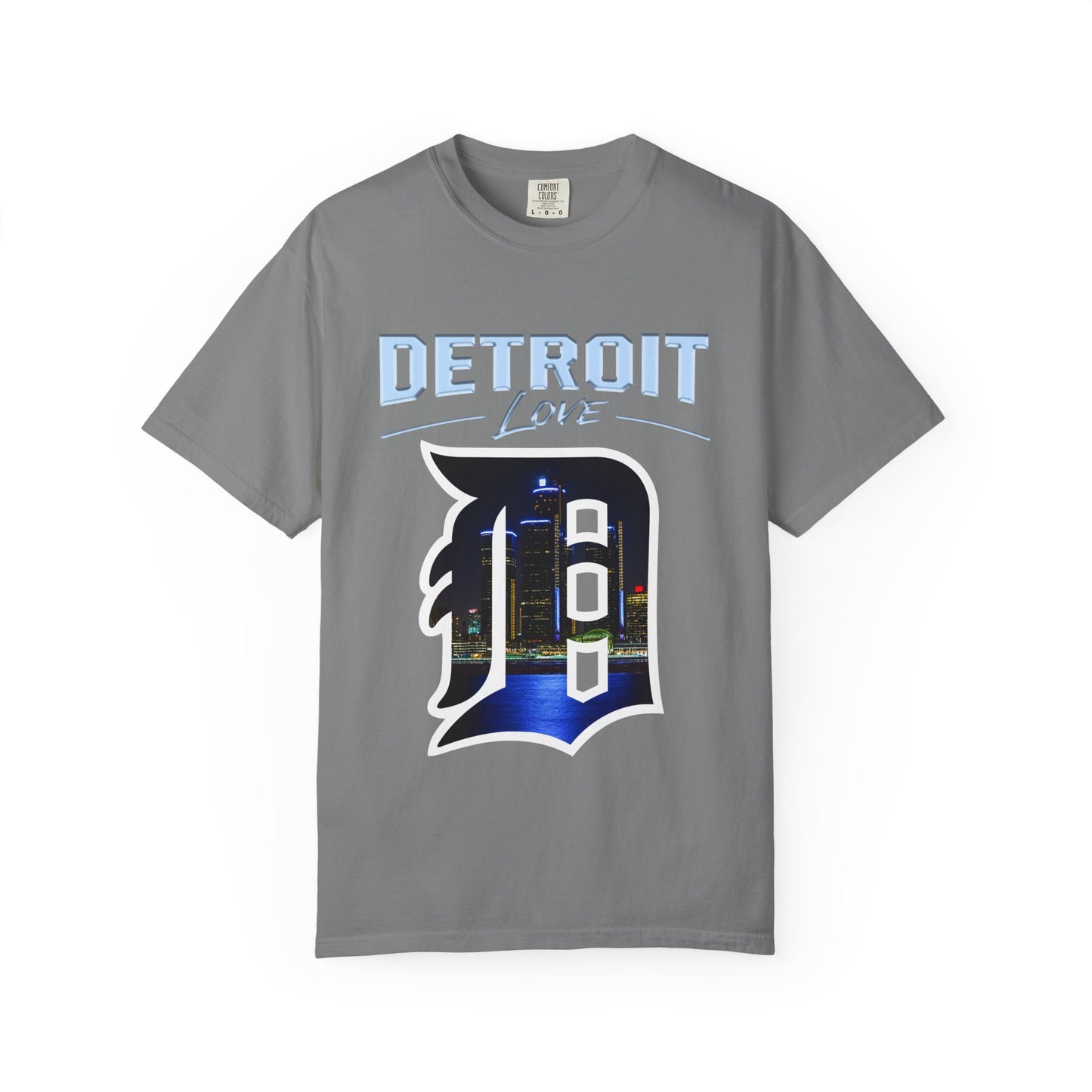 Detroit Love T-Shirt — City Skyline D Graphic Tee