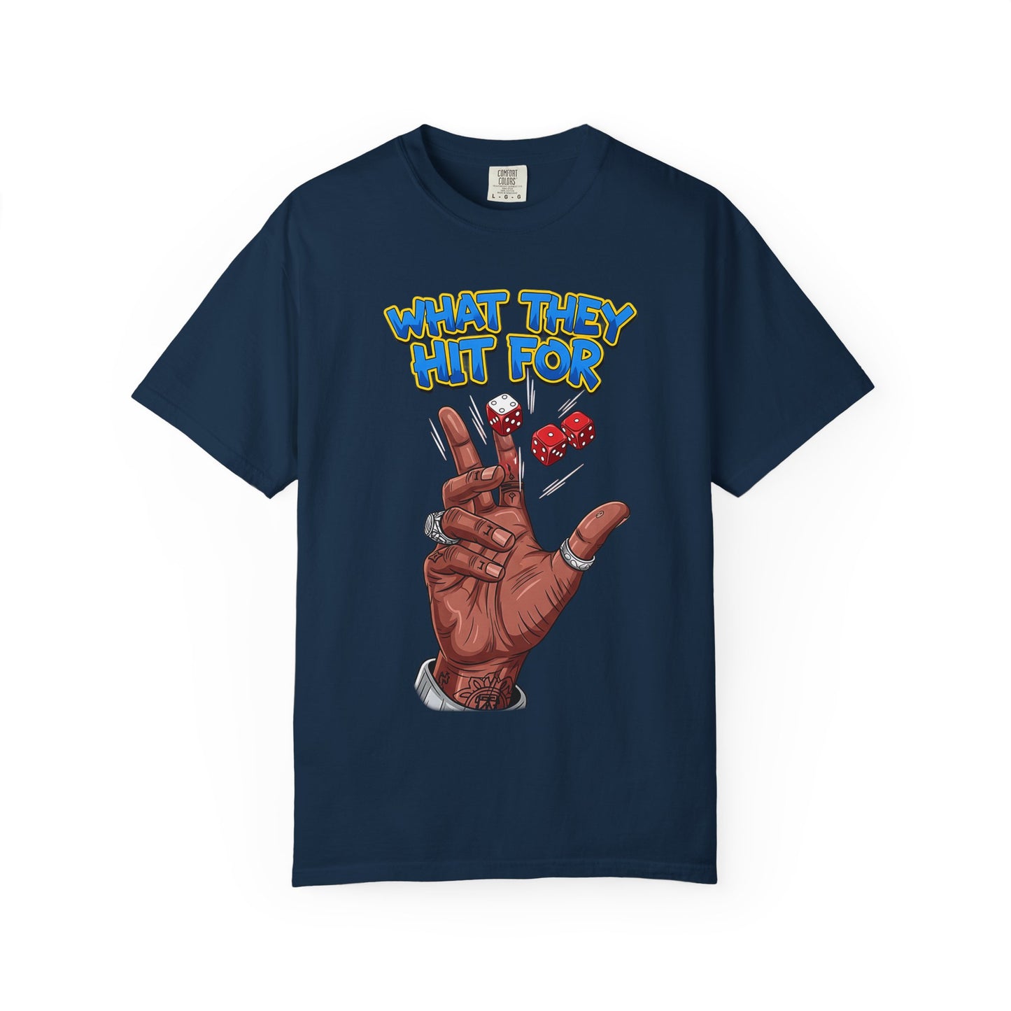 Unisex Graphic Tee with Playful Hand Design, Funny T-shirt, Gift for Poker Lovers, Casual Wear, Creative Graphic Shirt