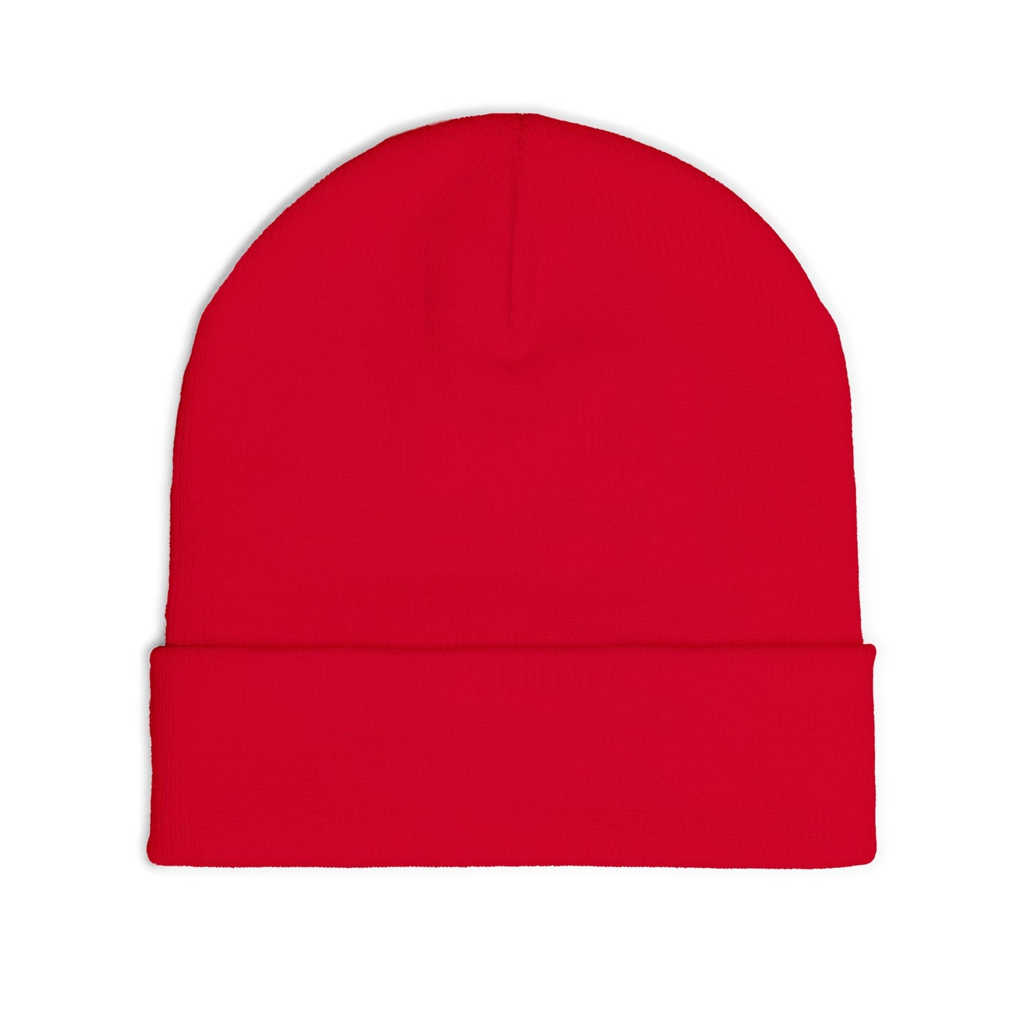 Embroidered Gold Script "PR" Knit Beanie