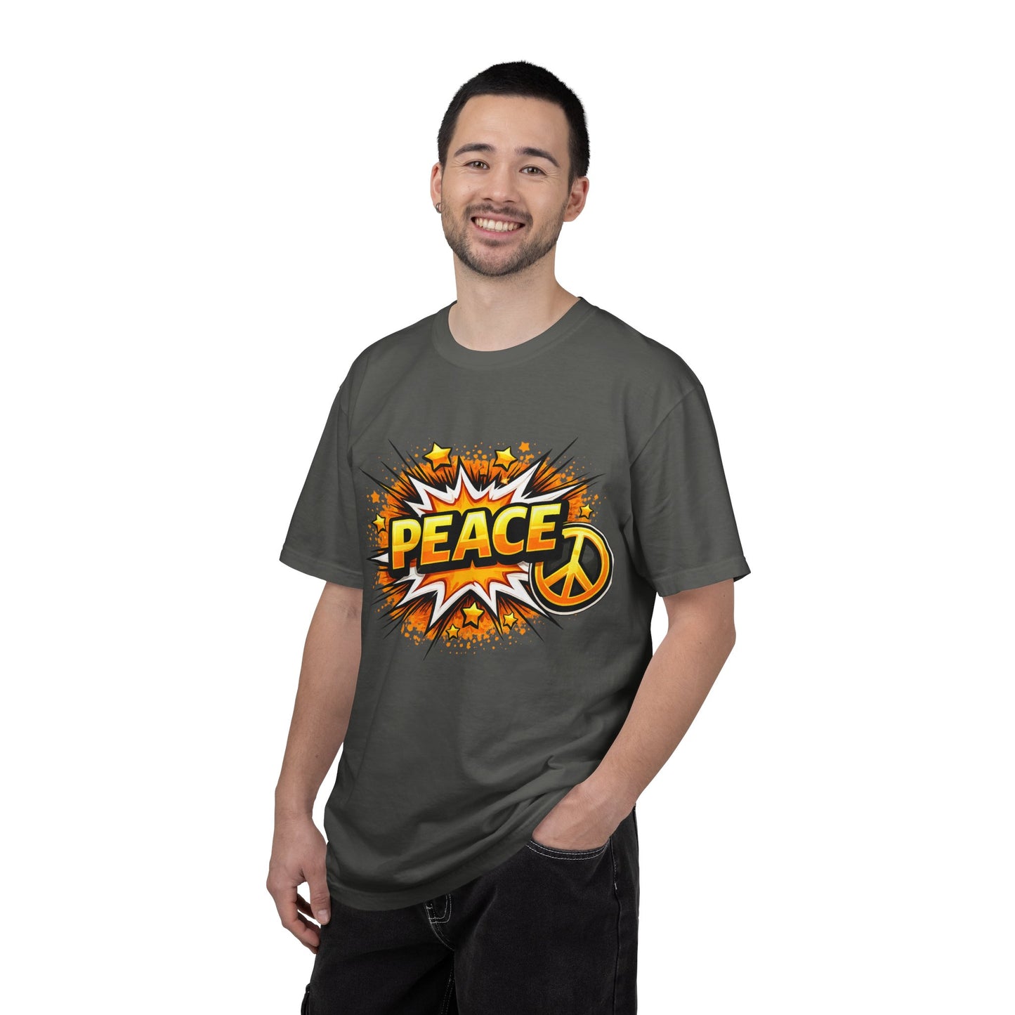 Peace Pop Art T-Shirt — Retro Comic Peace Sign Tee