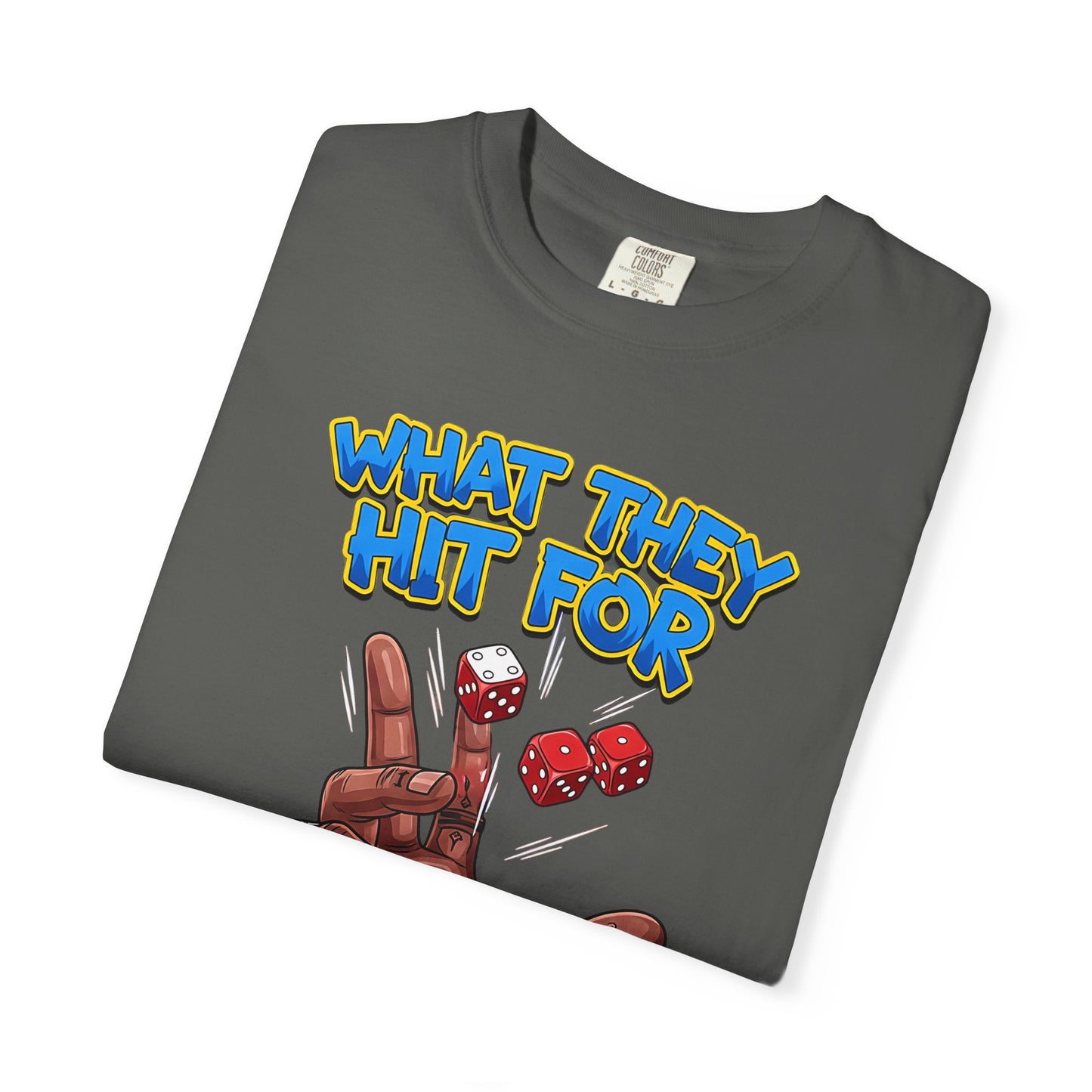 Unisex Graphic Tee with Playful Hand Design, Funny T-shirt, Gift for Poker Lovers, Casual Wear, Creative Graphic Shirt