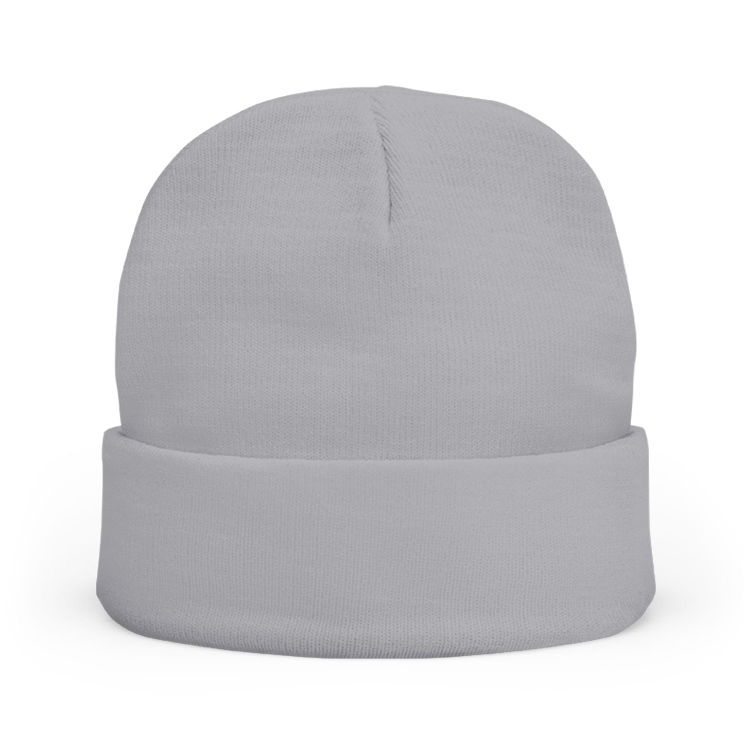 Embroidered Gold Script "PR" Knit Beanie