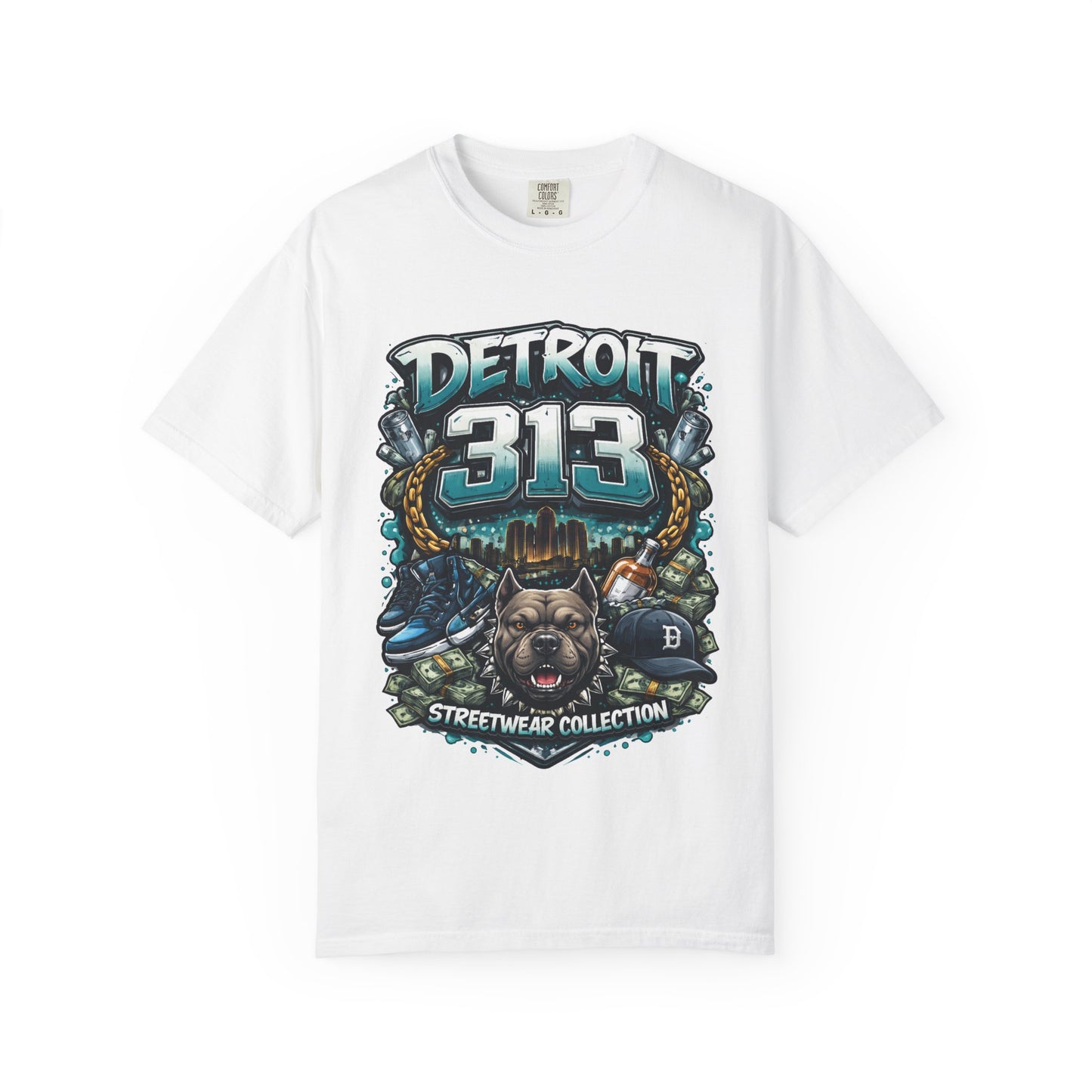 Detroit 313 Streetwear T-Shirt — Urban Vintage City Pride Tee