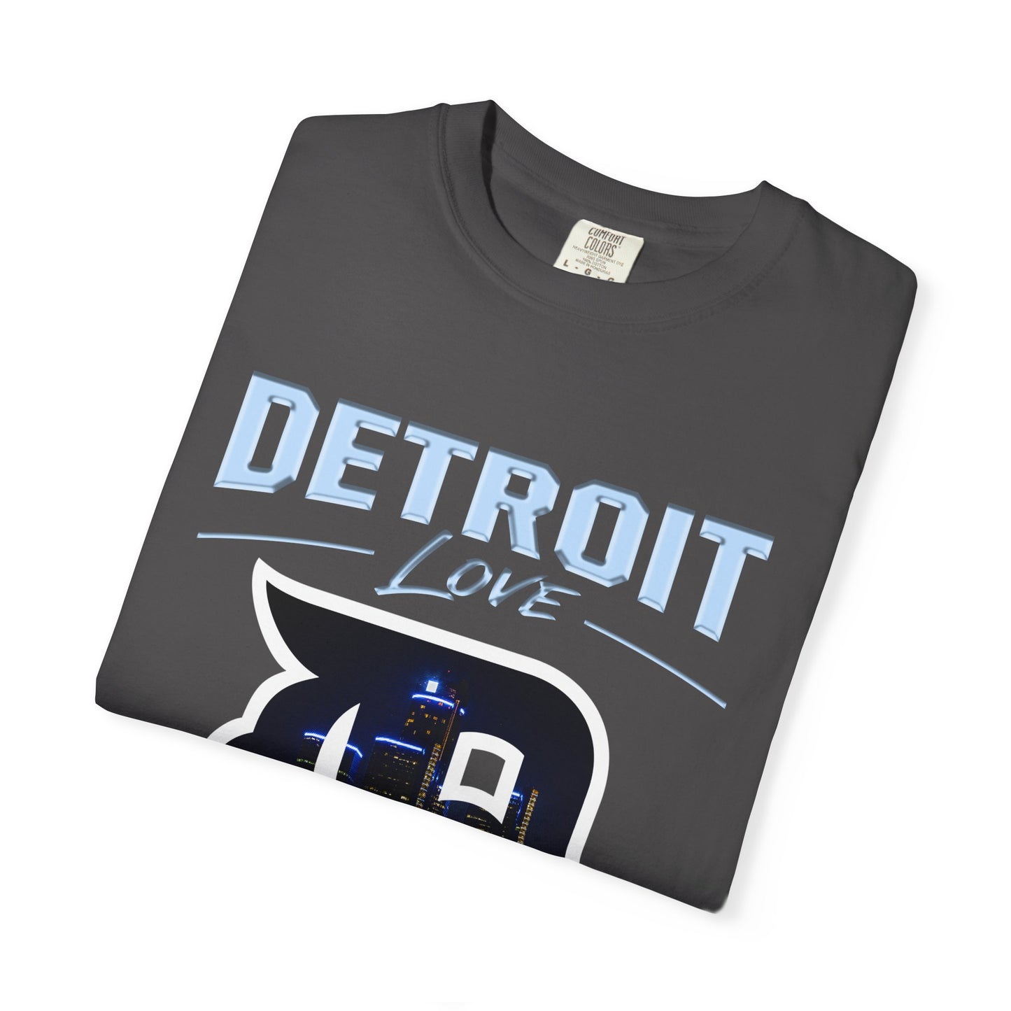 Detroit Love T-Shirt — City Skyline D Graphic Tee