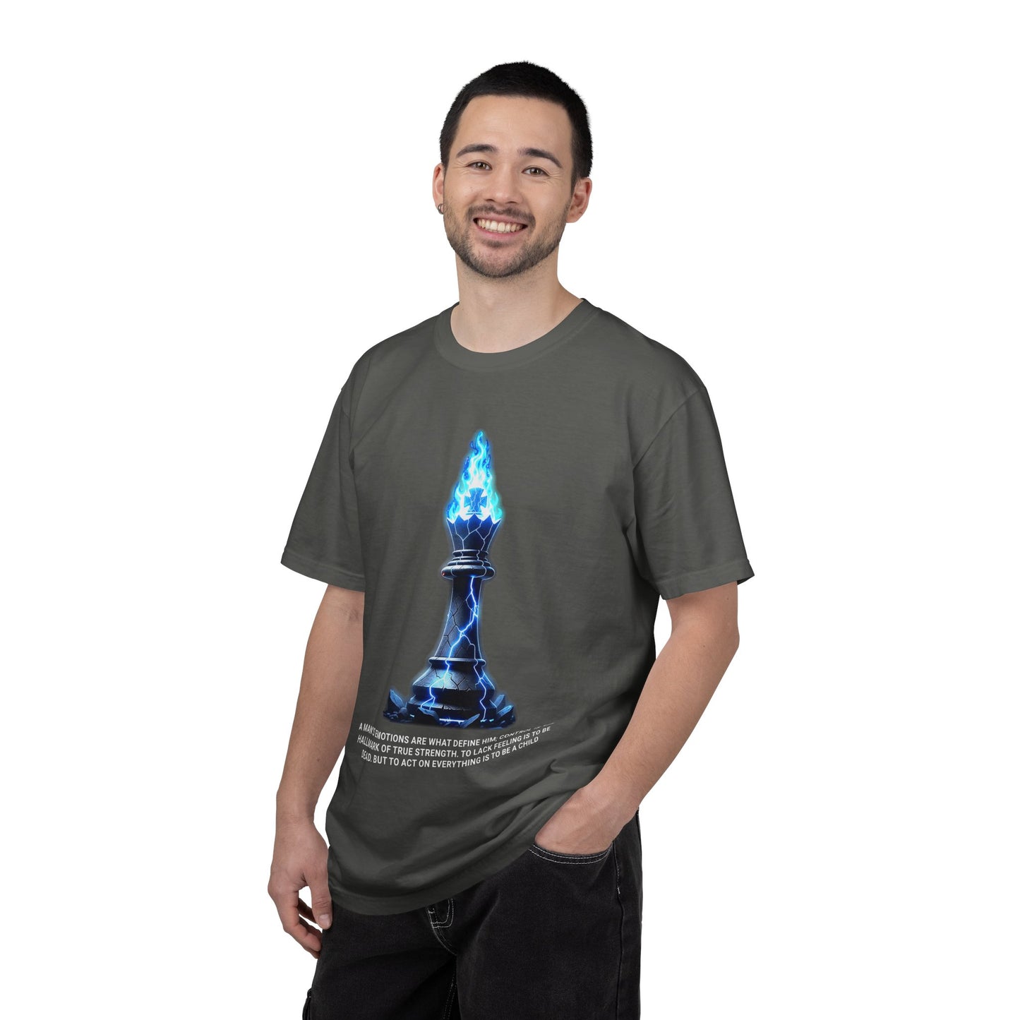 Chess Flame Pawn T‑Shirt — Motivational Strategy Graphic Tee
